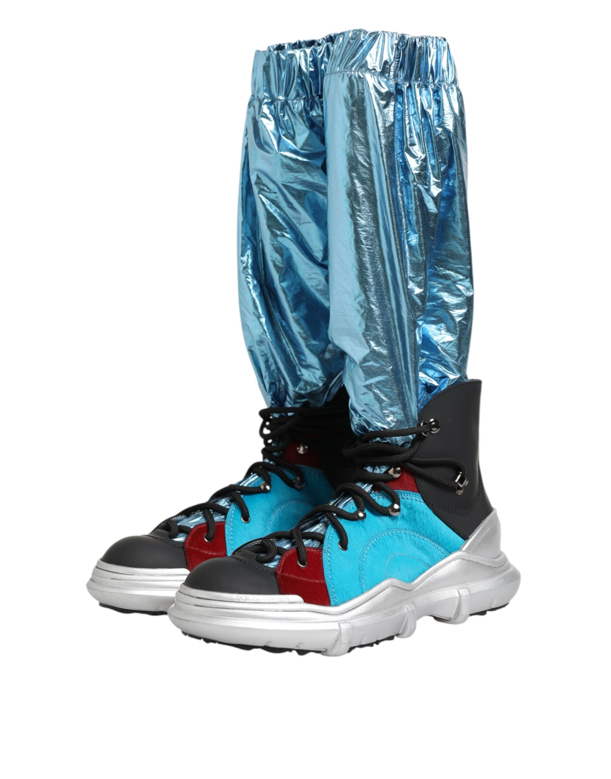 Мъжки екстравагантни ботуши Men’s boots DOLCE & GABBANA A70048 AQ386 Red / Blue