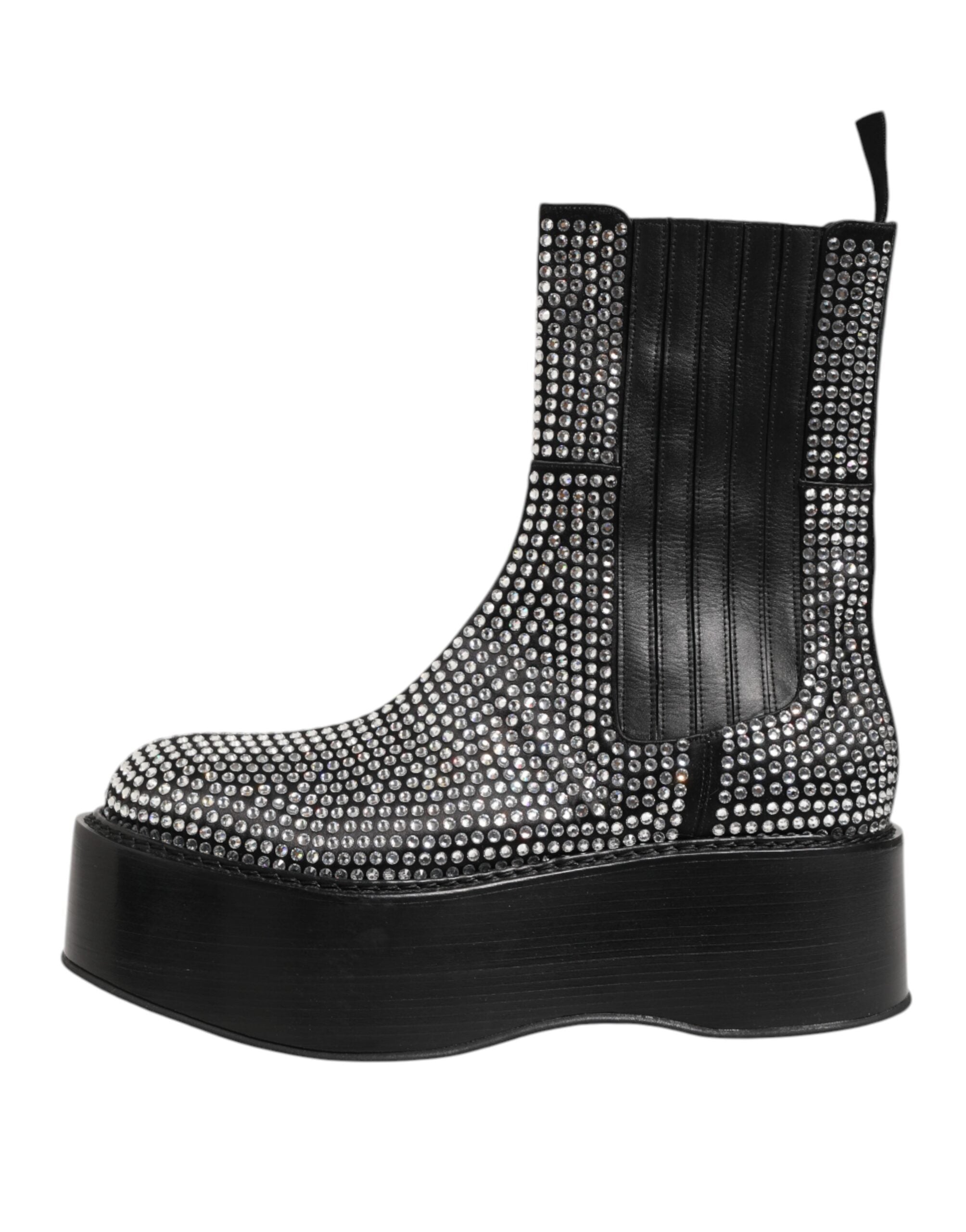 Мъжки ботуши Men’s boots with crystals DOLCE & GABBANA Bernini A60513 AD973 8S488 lateral view