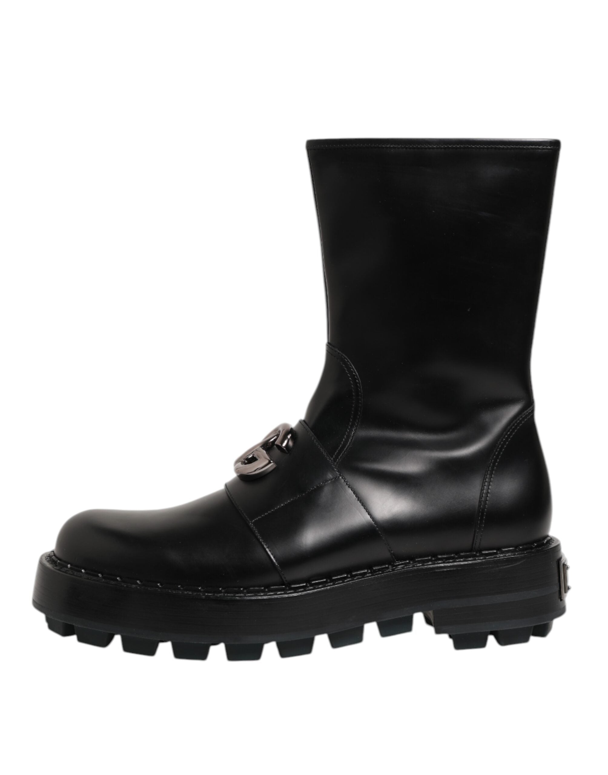 Мъжки ботуши Men’s biker boots DOLCE & GABBANA A70064 AB640 80999 Black lateral view