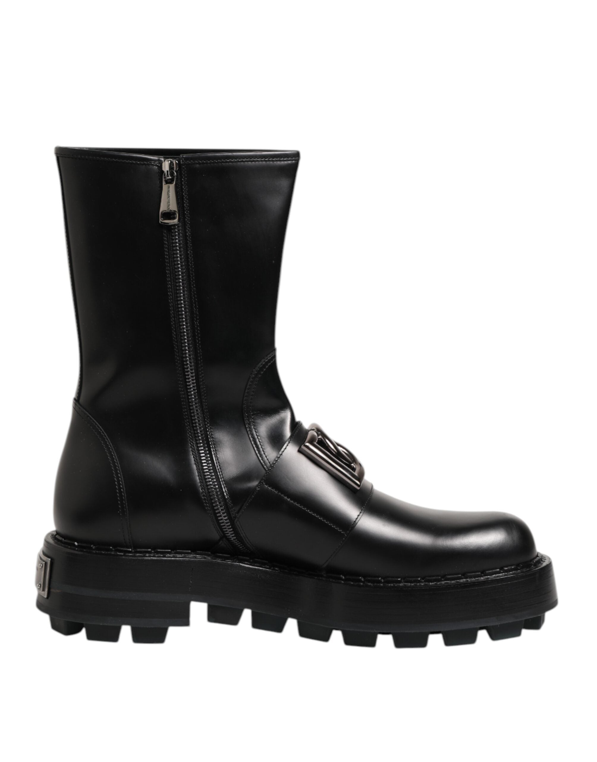 Мъжки ботуши Men’s biker boots DOLCE & GABBANA A70064 AB640 80999 Black medial view