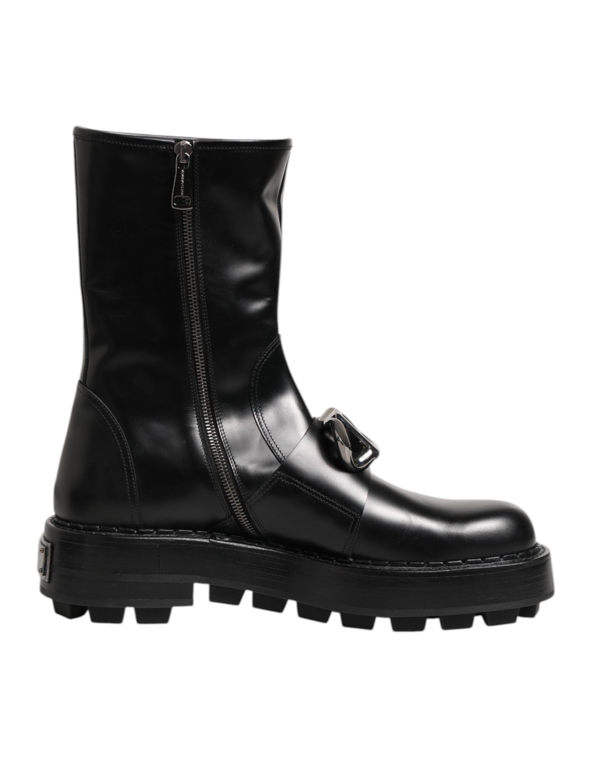 Мъжки ботуши Men’s biker boots DOLCE & GABBANA A70055 AB640 80999 Black medial view