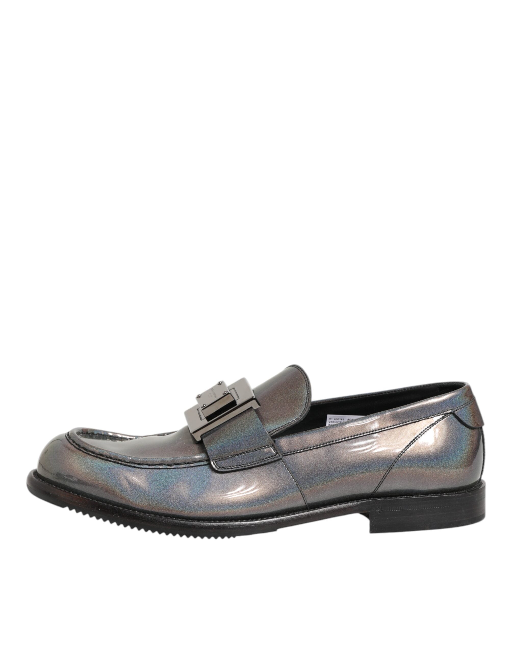 Мъжки обувки с метална плочка Dolce & Gabbana Metallic Logo Men Formal Shoes lateral view