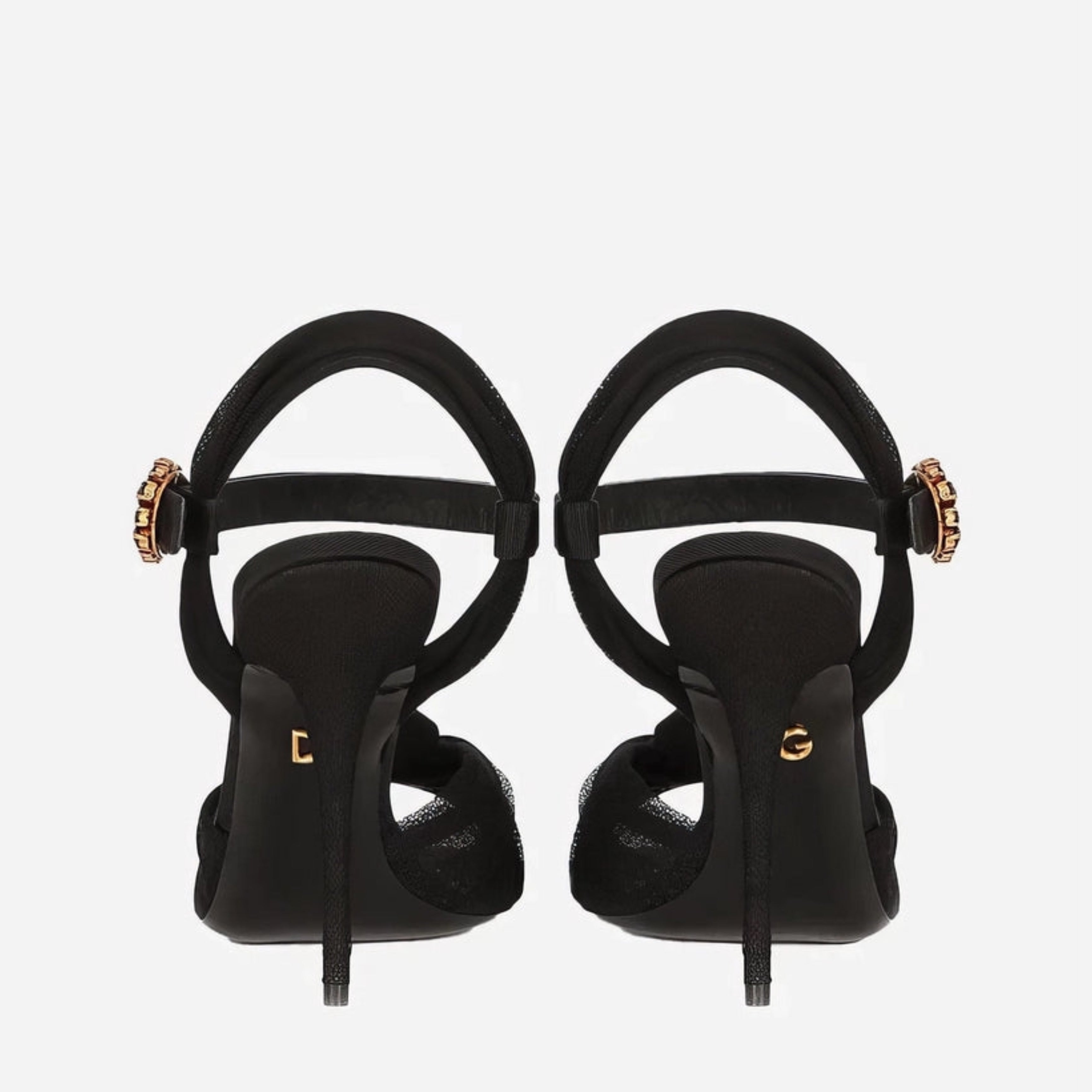 Дамски луксозни черни сандали на токчета DOLCE & GABBANA
Women’s Luxury Black Embelished Heels Sandals