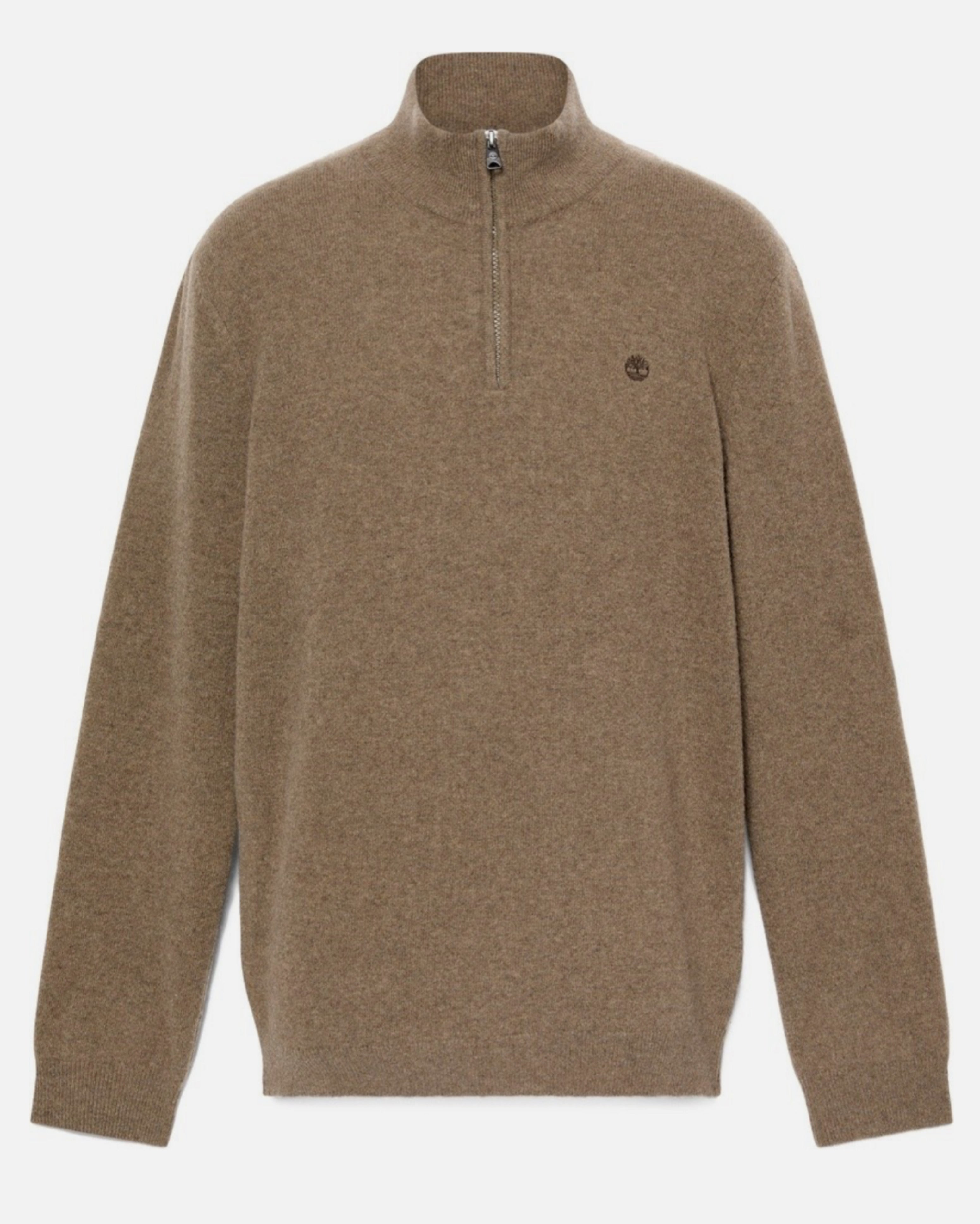 Мъжки пуловер с цип Men’s Jaffrey Lambswool 1/4 Zip Sweater TB0A2C5WBK0 Beige front view