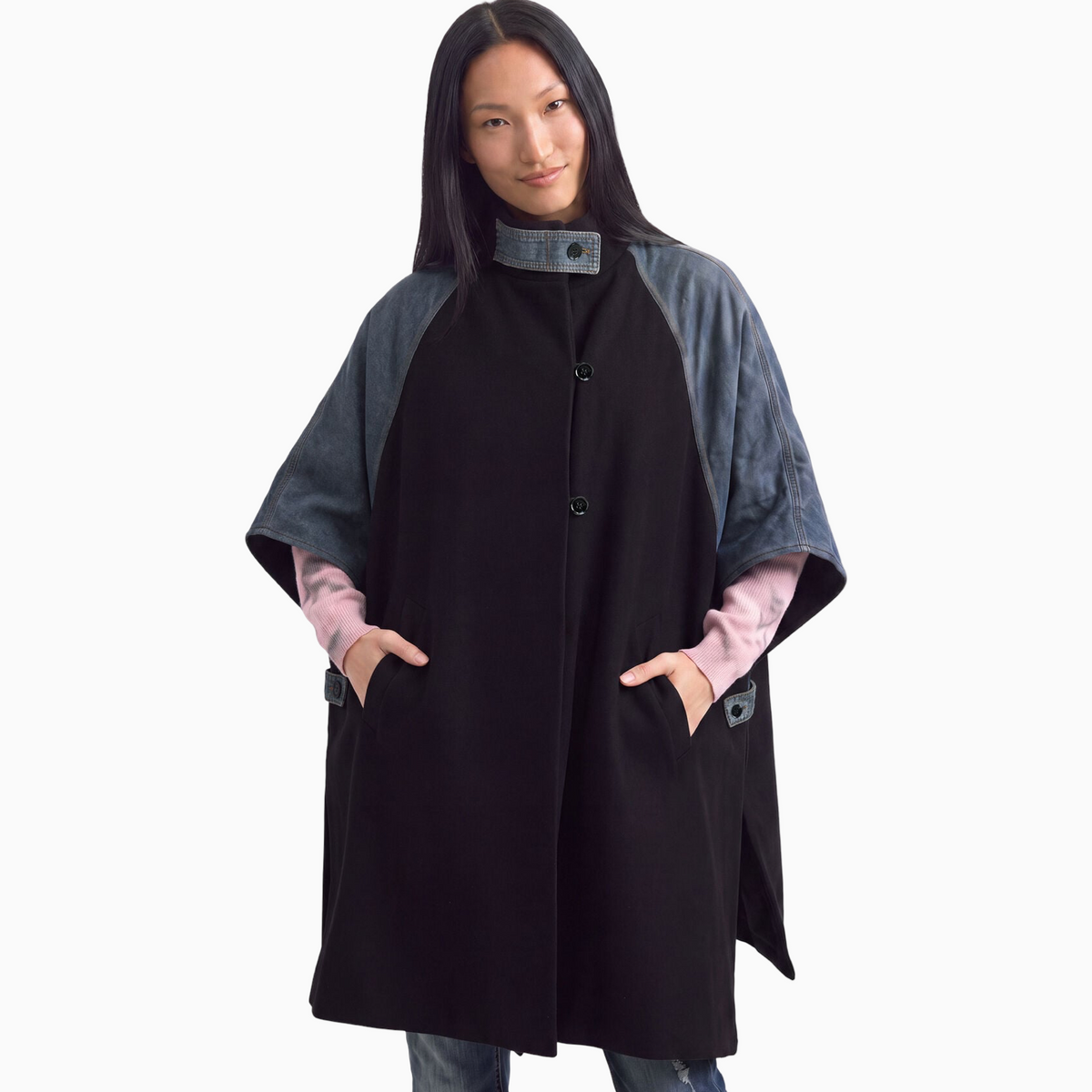 Дамско пончо Desigual Women Poncho 26WAIA31 5005 Front View