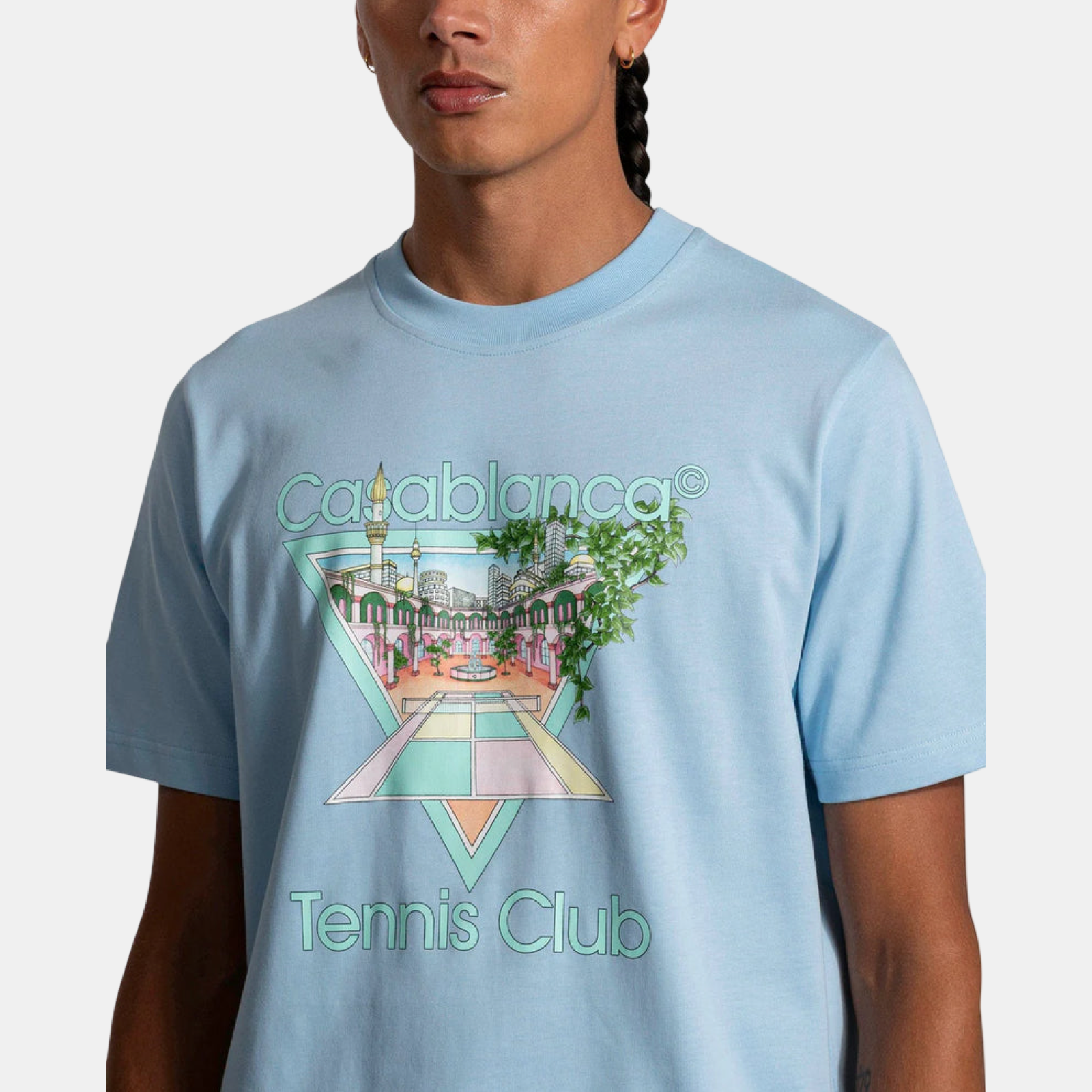 Casablanca Tennis Club Icon Men T-Shirt Close-Up