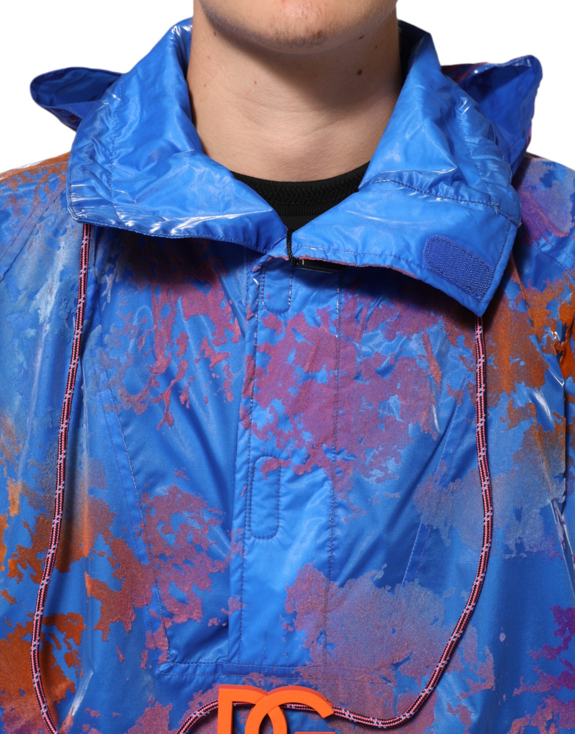 Мъжки анорак Men’s anorak jacket DOLCE & GABBANA G9WJ3Z FUSRU HBUAC close up view