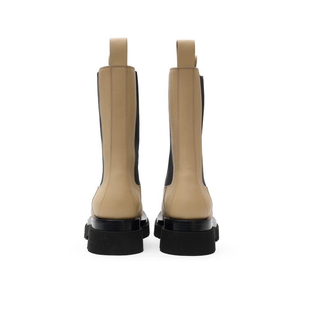 Дамски ботуши Women’s leather boots Bottega Veneta 592045VIFHO2624 Beige Heels view