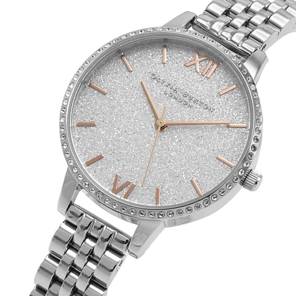 Olivia Burton Silver Stainless Steel Watch