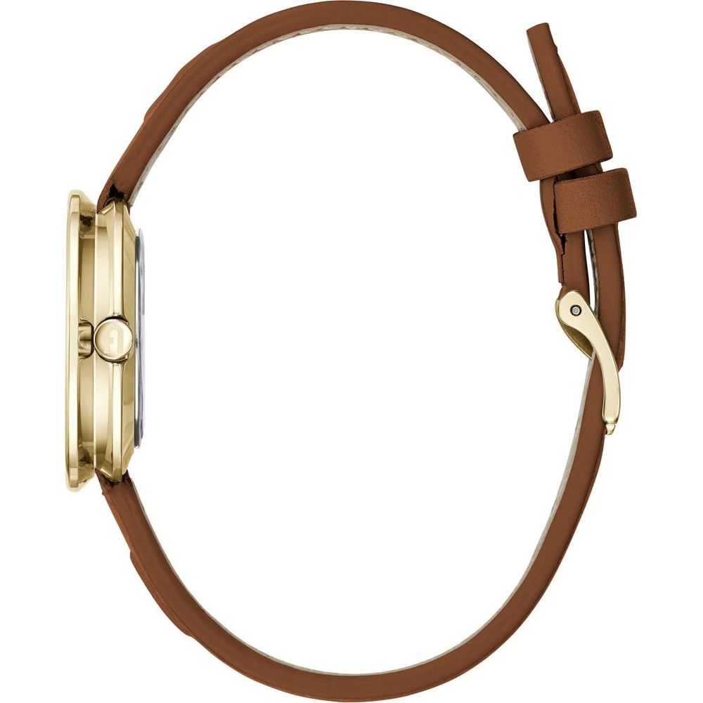 Furla Brown Leather Dress Watch