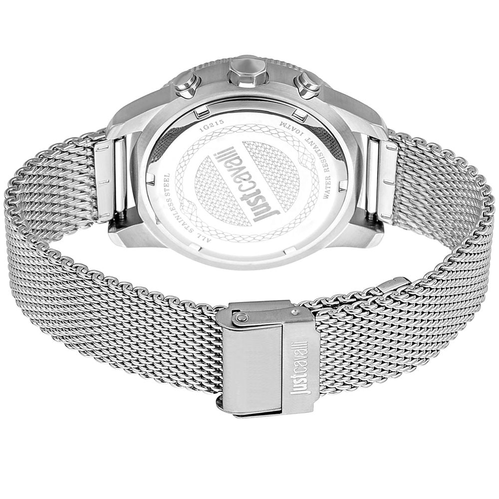Just Cavalli Gray Stainless Steel Dress Watch