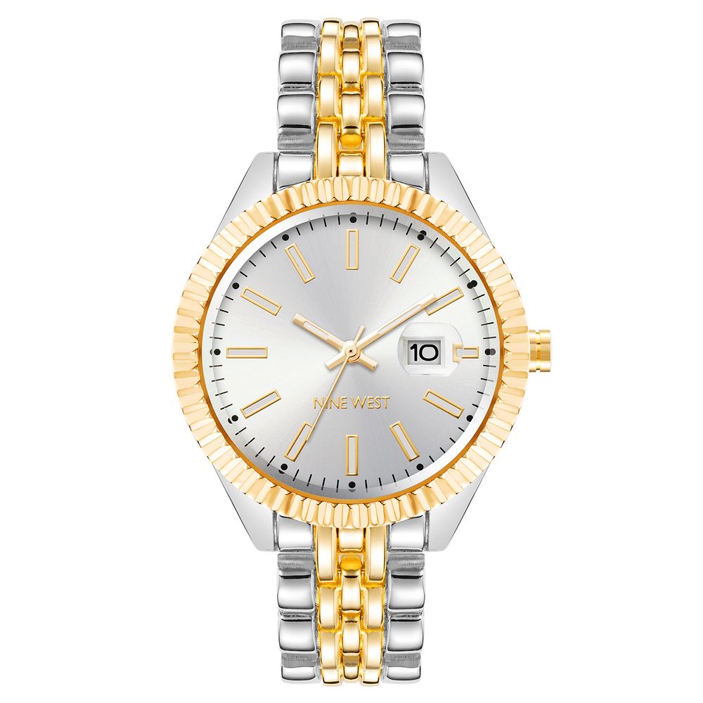 Nine West Multicolor Metal Dress Watch