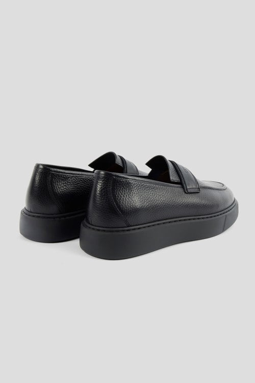 Мъжки мокасини Men’s Genuine Leather Loafers Cerruti 1881 3663 Dark blue heels view