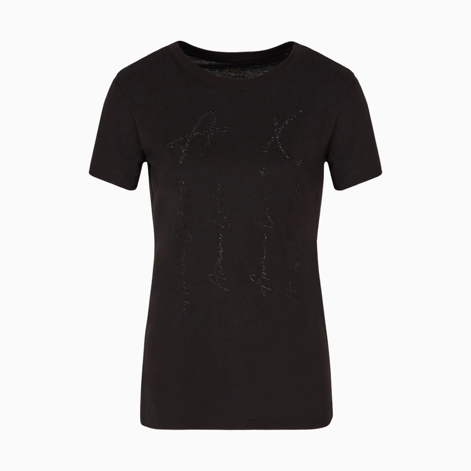 Дамска черна тениска Armani Exchange 6DYT53 YJ3RZ 1200 Close