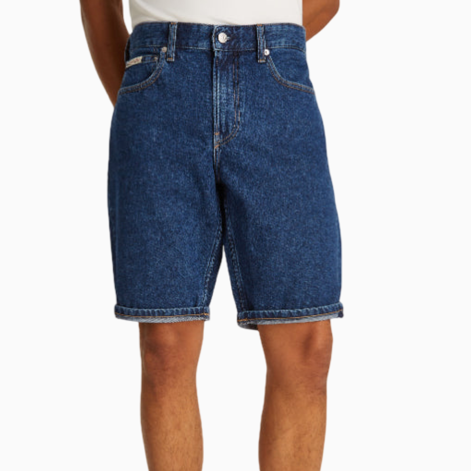 Мъжки дънкови къси панталони Calvin Klein Jeans Men Shorts J30J327192 1BJ Front View