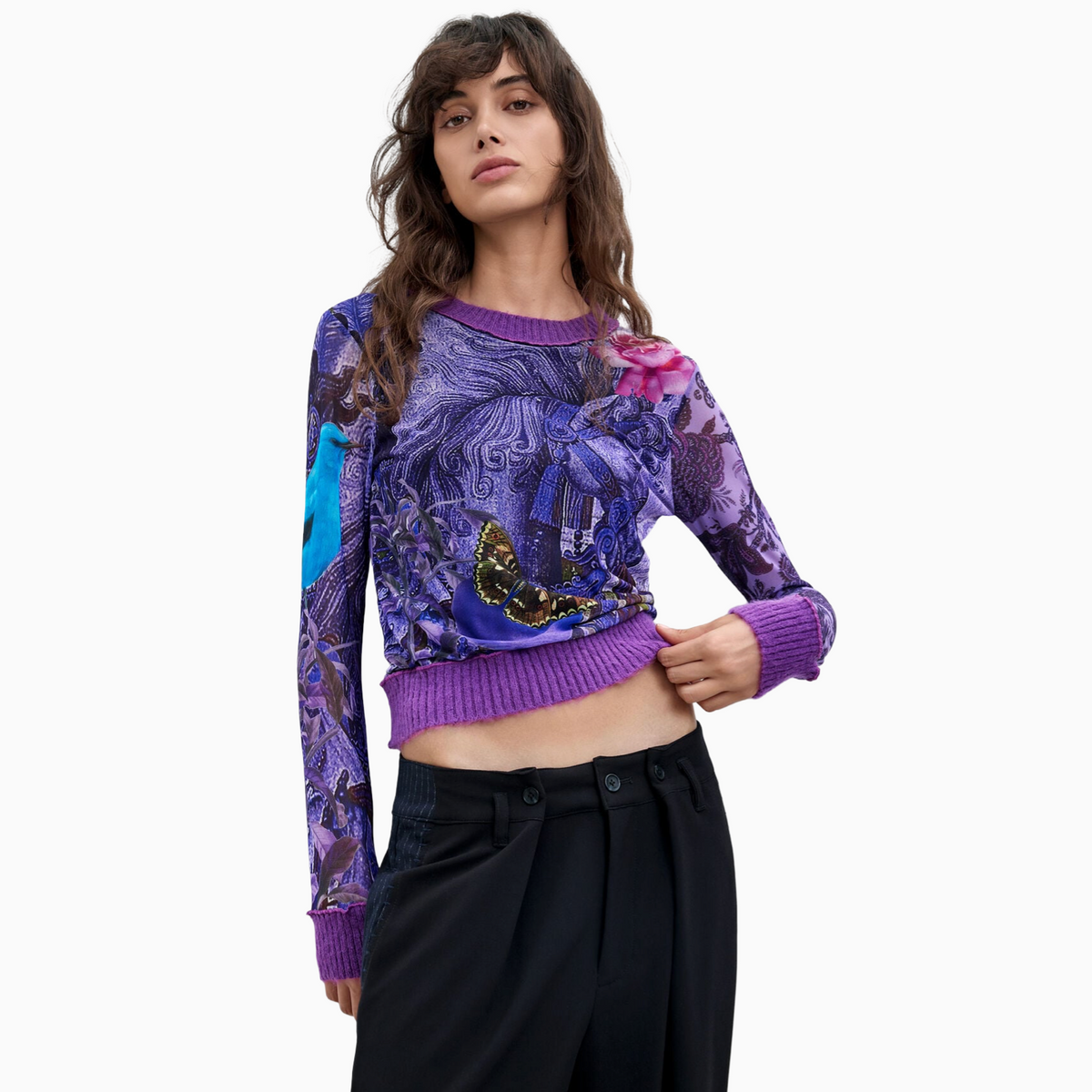 Дамски пуловер Desigual Women Sweater 26WWTK60 3048 Front View