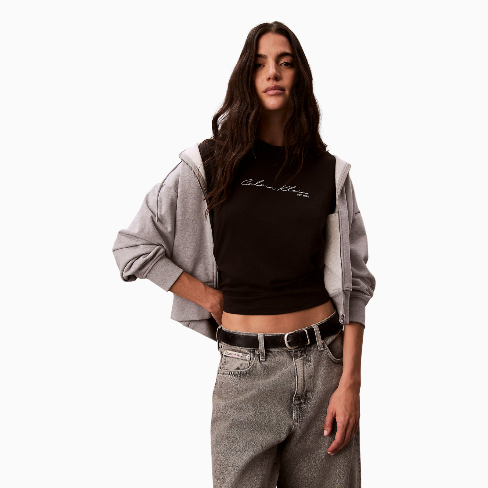 Дамска тениска Calvin Klein Jeans Women T-shirt LV047F820G UB1 Front View