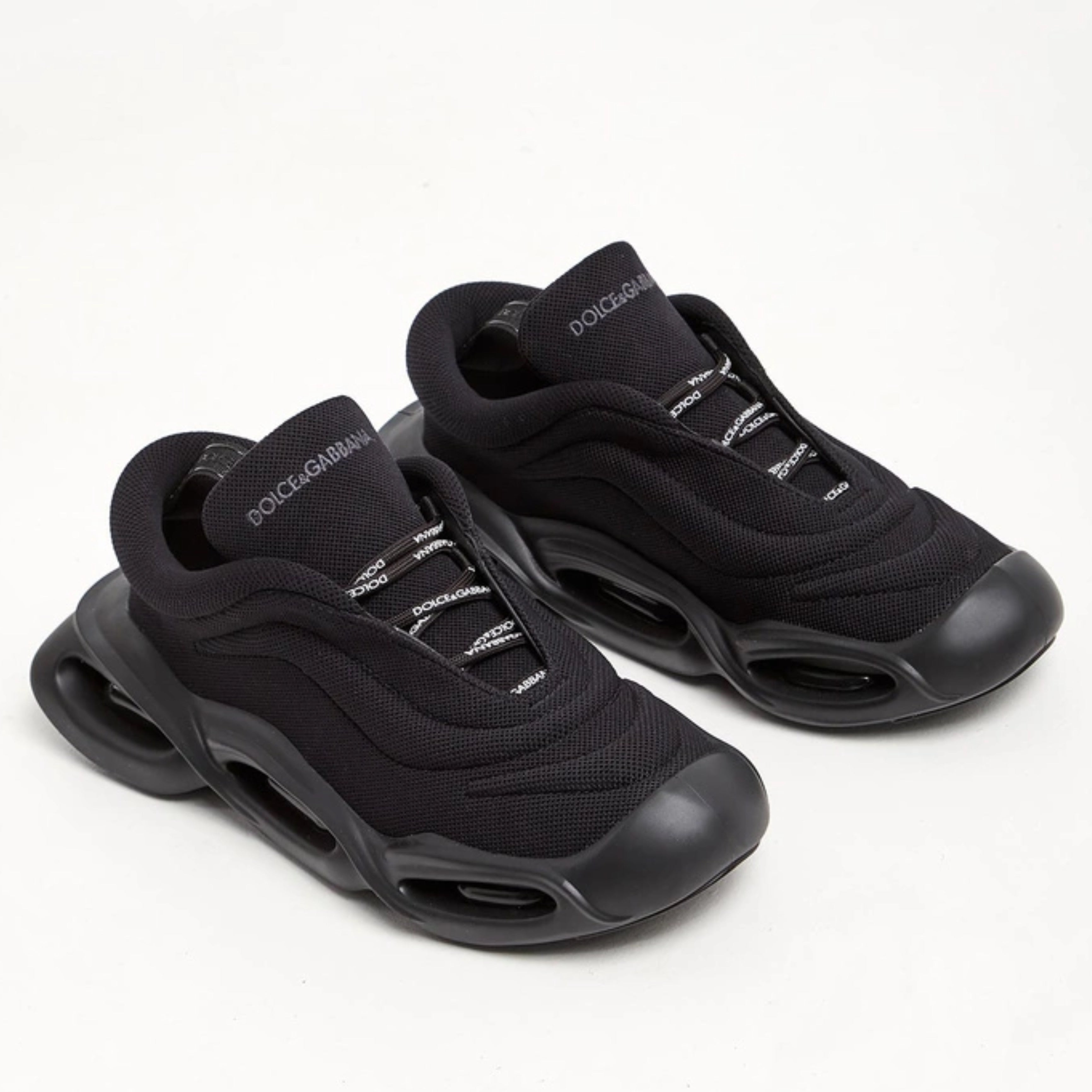 Мъжки маратонки Men’s sneakers DOLCE & GABBANA Wave CS2102 AE400 8B956 Black angled view