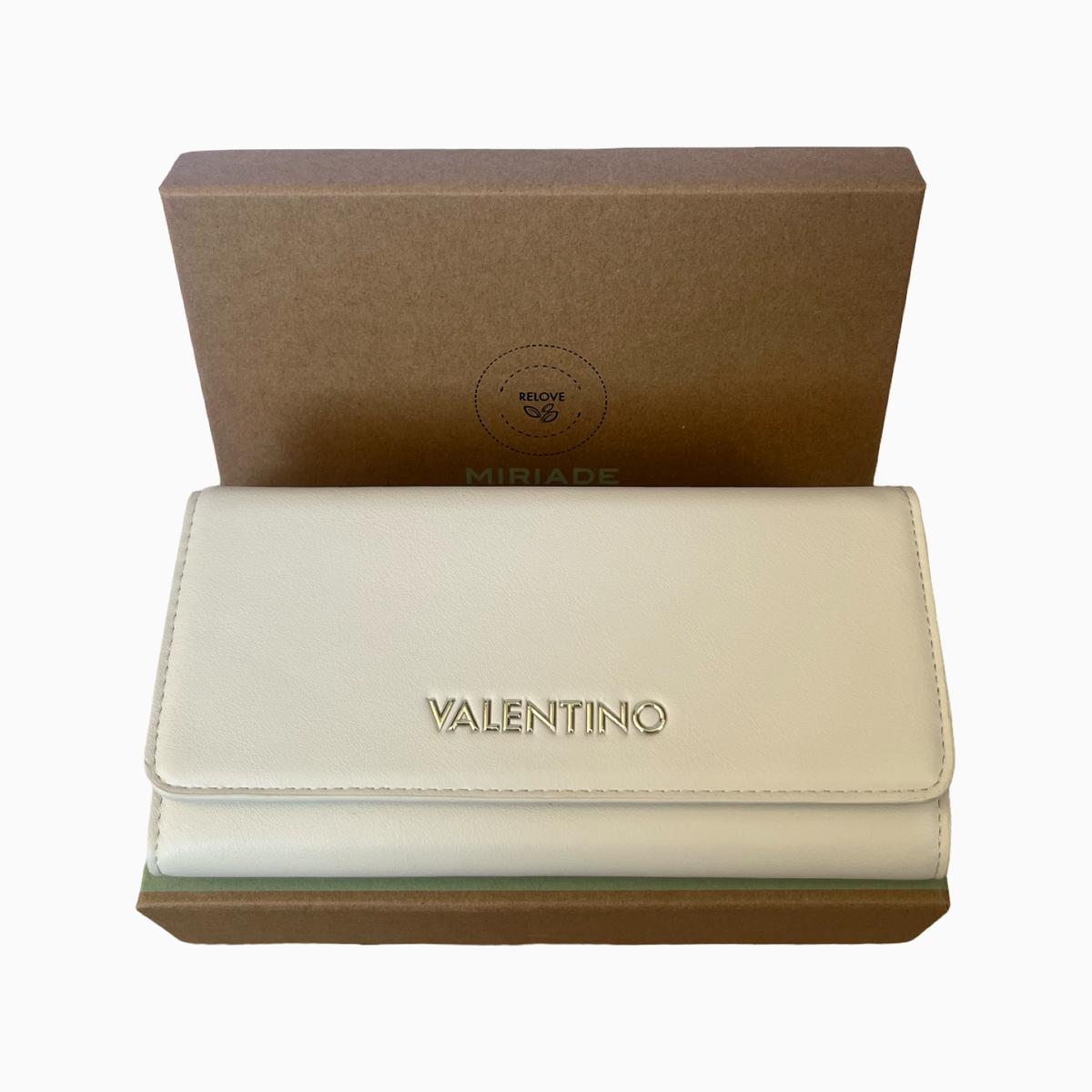 Дамско портмоне Valentino by Mario Women Wallet VPS9OG113 CLIO RE ECRU Front View
