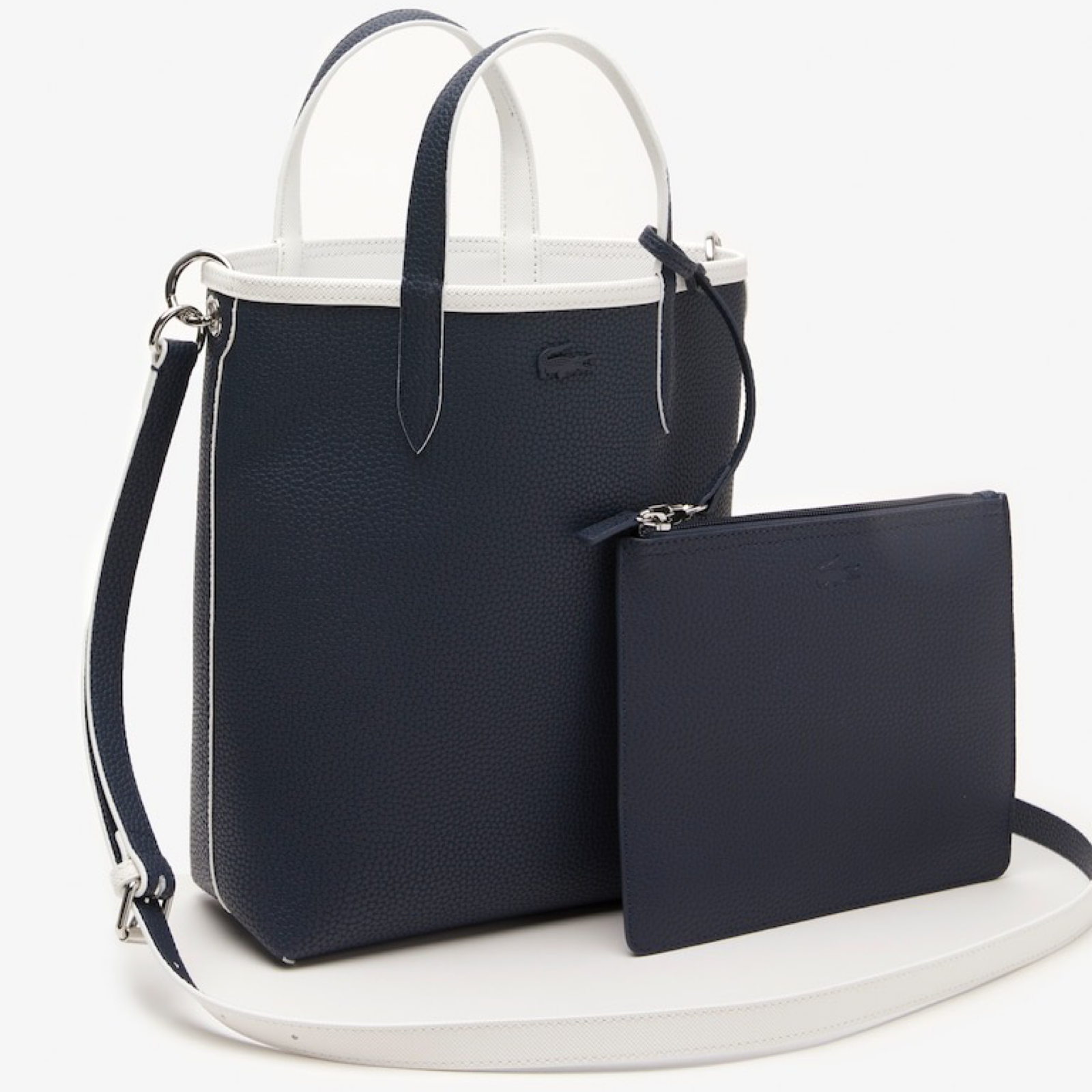 Дамска чанта Lacoste Women Reversible Tote and Pouch Bag NF2991AA Side View