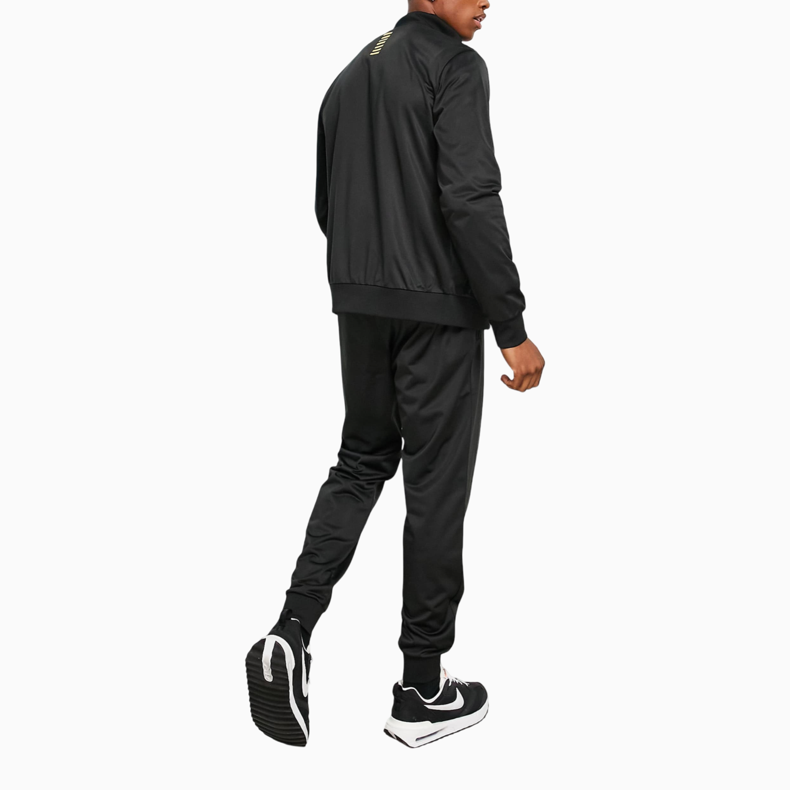 Мъжки черен спортен екип EA7 Emporio Armani Men Tracksuit 8NPV65 PJHCZ 0208 Back View