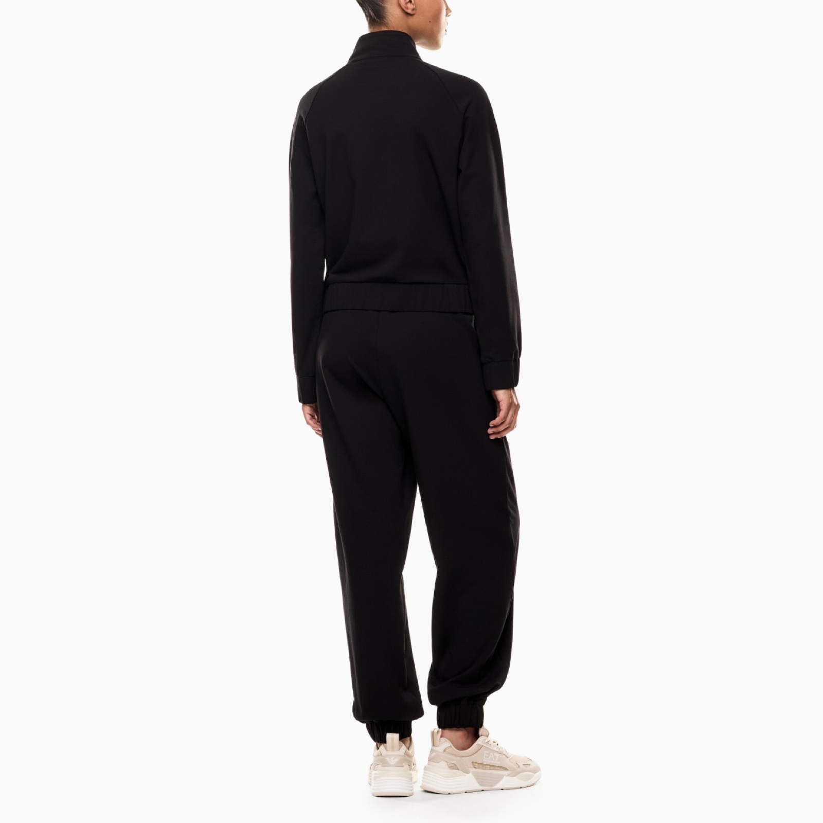 Дамски черен екип Ea7 Emporio Armani Women Tracksuit 7W000118 AF13135 Back View