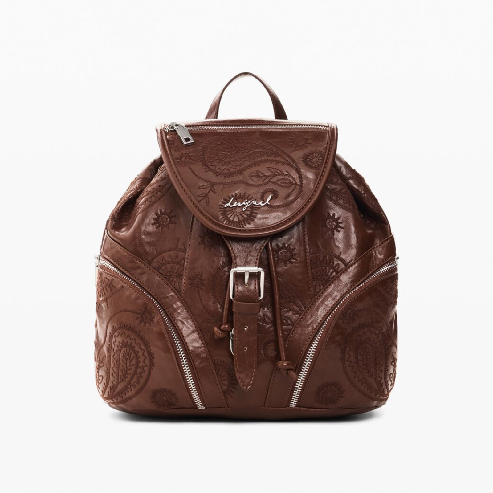 Дамска кафява раница Desigual Women Rucksack 26WAKP26 6011 Front View