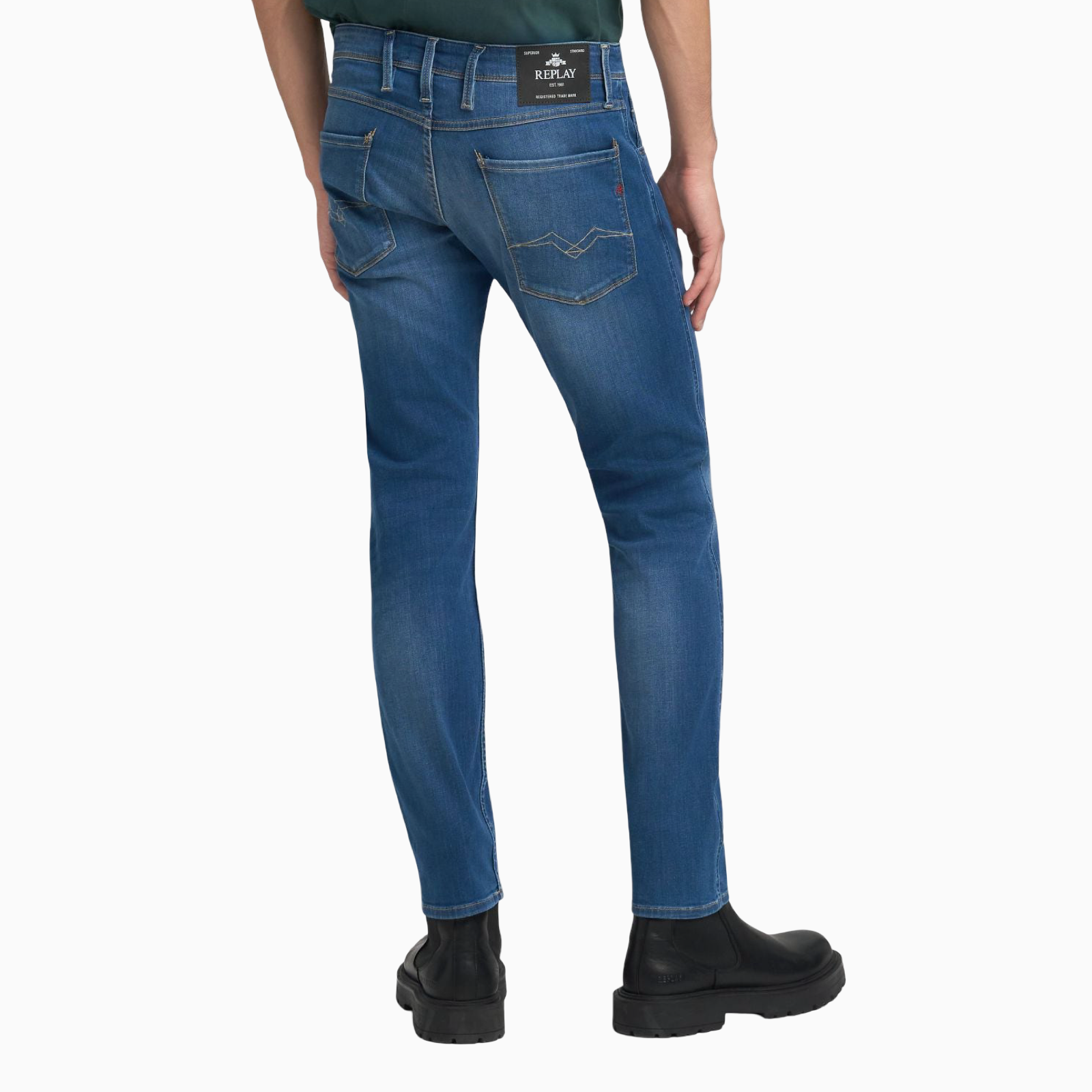 Мъжки дънки Replay Men Jeans M914.000.41AC33-007 Back View