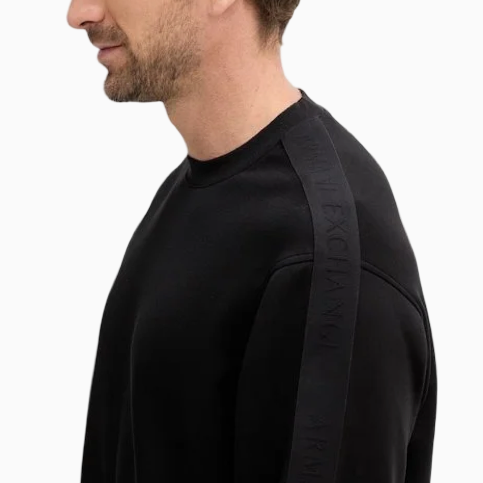 Мъжки черен пуловер Armani Exchange Men Sweater XM001296 AF10818 UC001 Close-Up