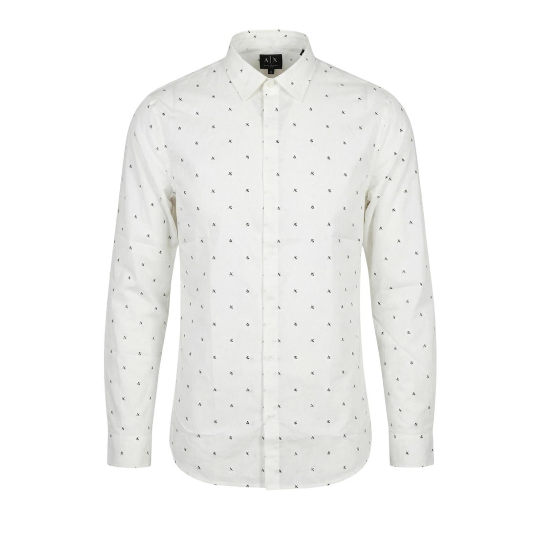 Мъжка бяла риза Armani Exchange Men Shirt XM000625 AF13184 F0198 Front View