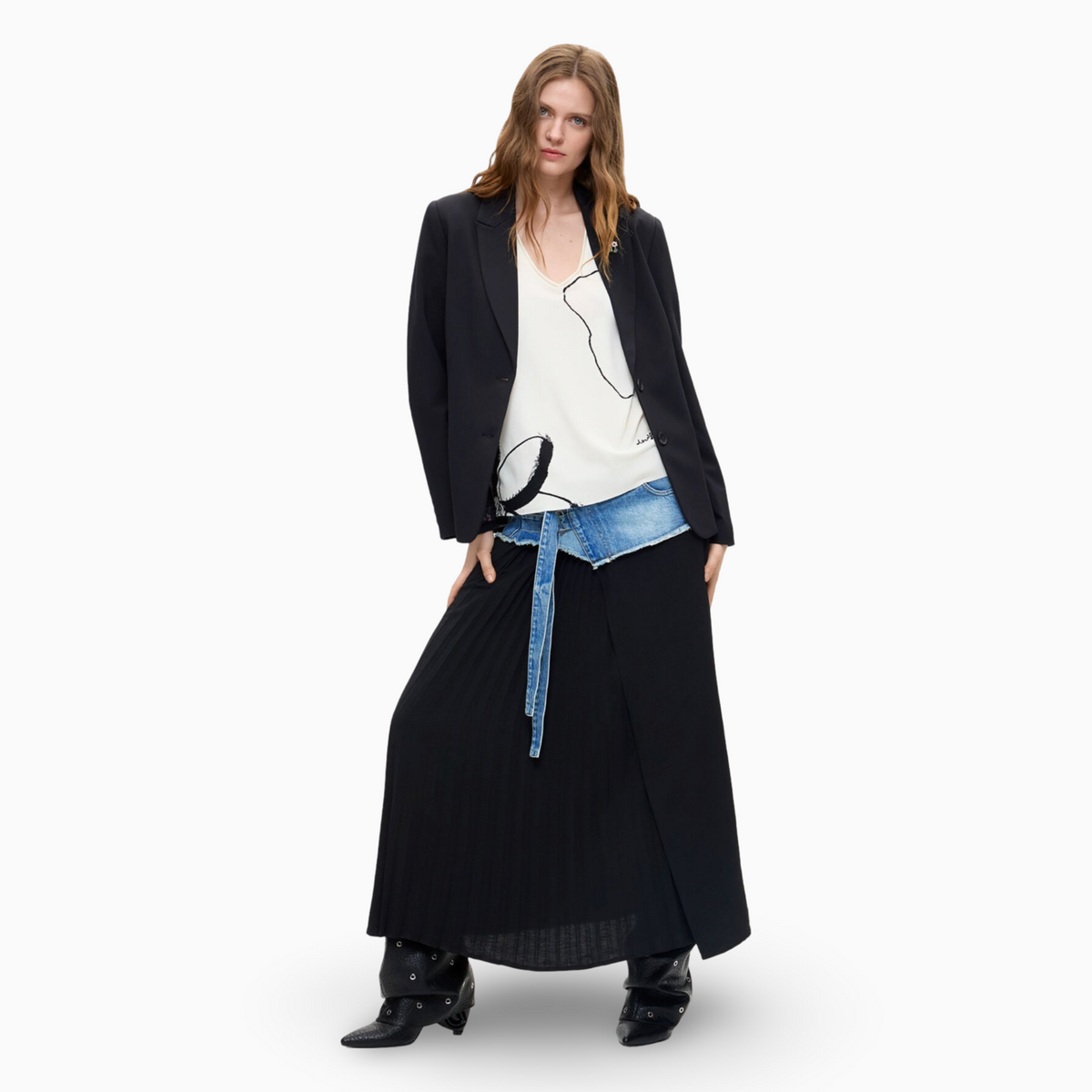 Дамско сако Desigual Women Blazer 26WWEW46 2000 Front View