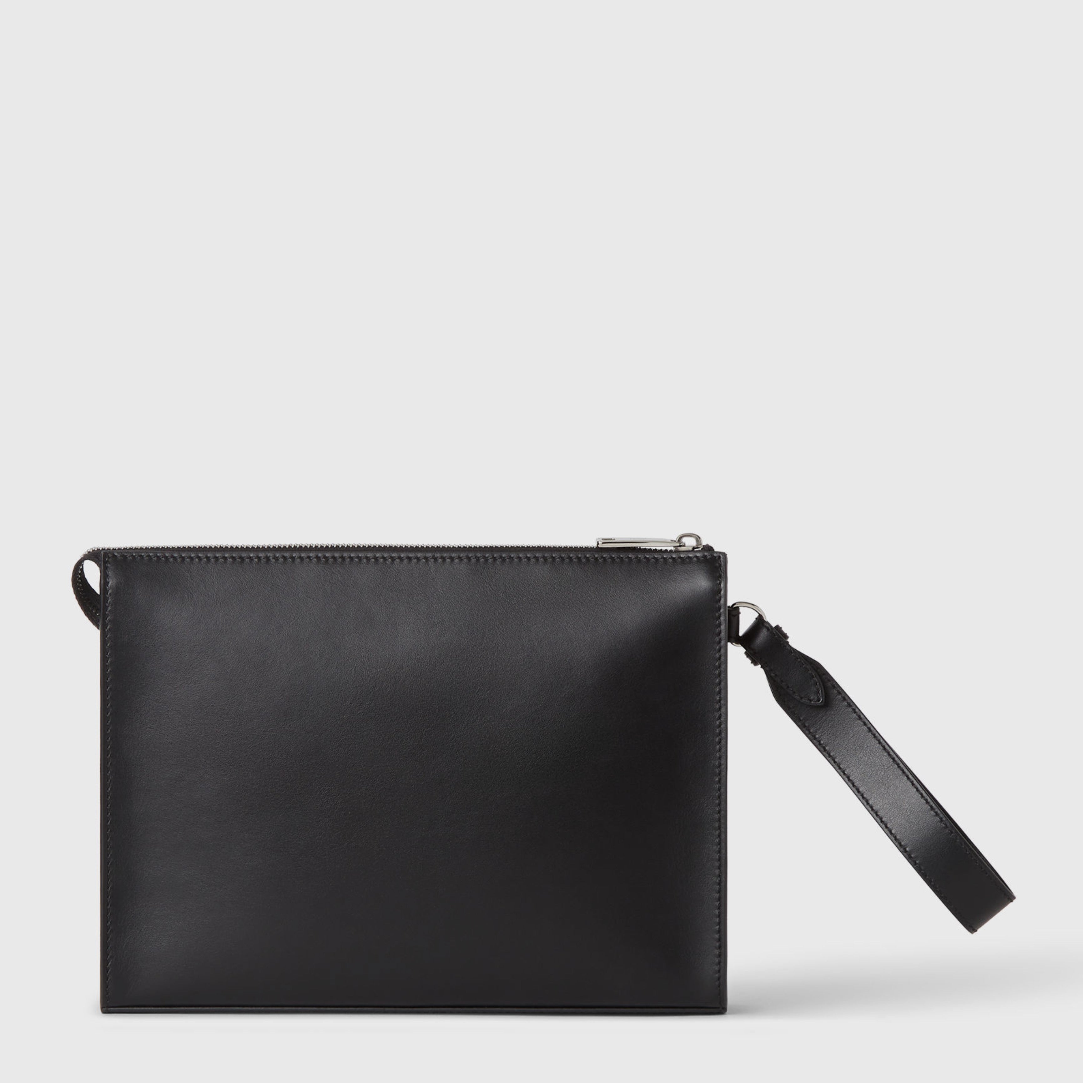 Мъжка клъч чанта Men’s FF Squared Clutch bag FENDI 7VA491AJF0F0GXN Black back view