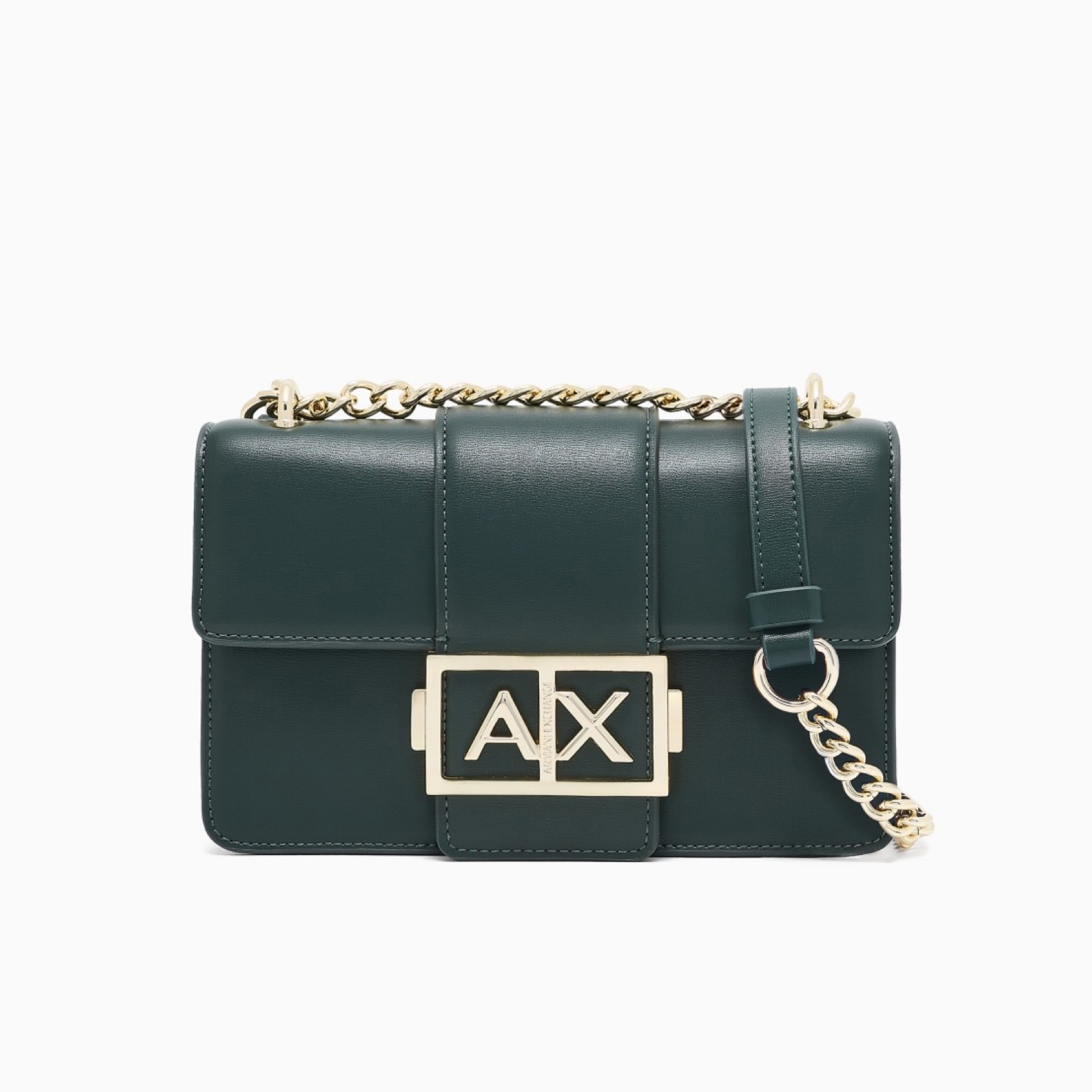 Дамска зелена чанта Armani Exchange Crossbody Bag XW000071 AF12039 U7304 Front View