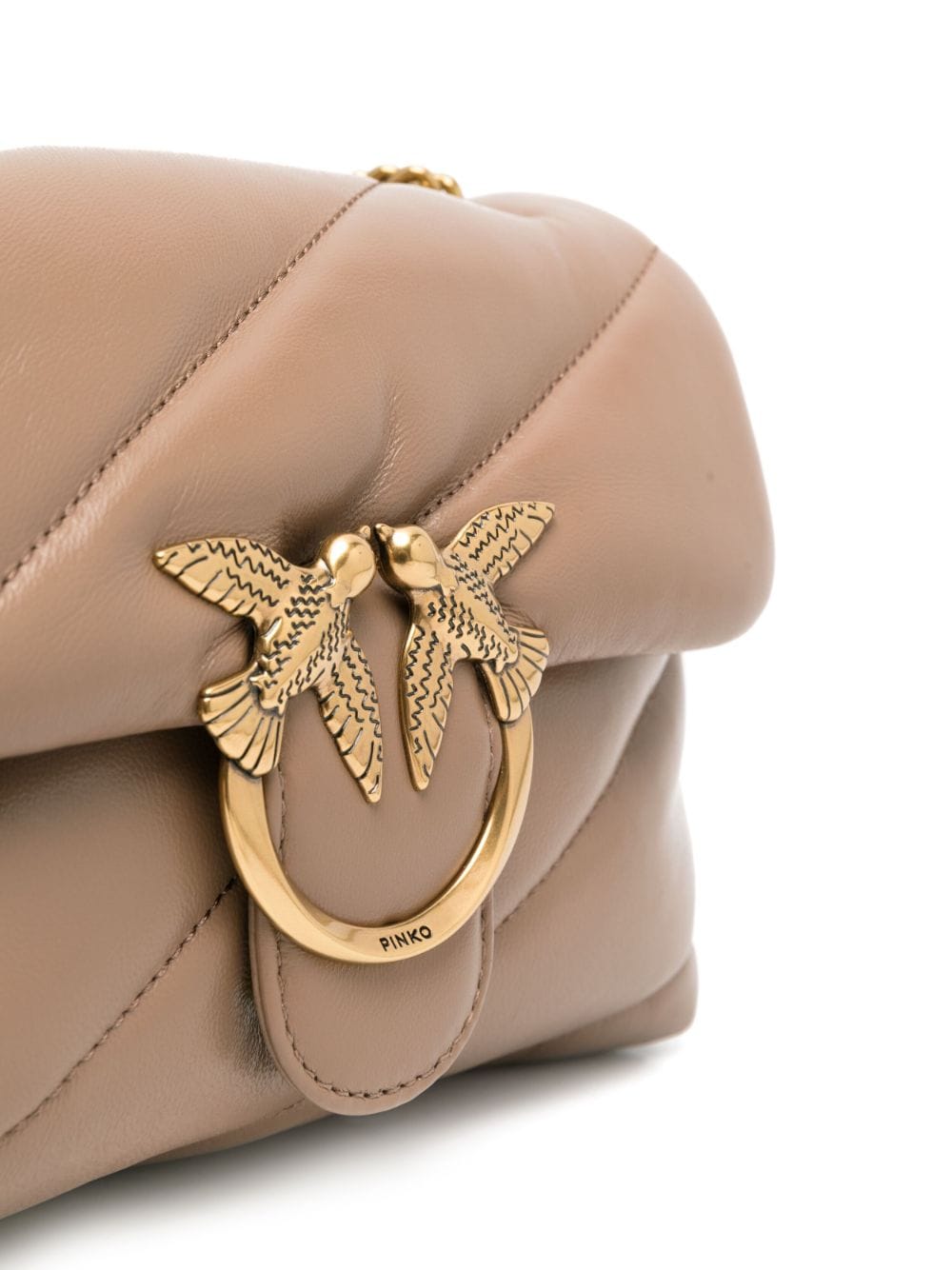 Дамска чанта Women’s shoulder bag PINKO Love Mini Puff 100039A0F2D01Q Beige love birds view