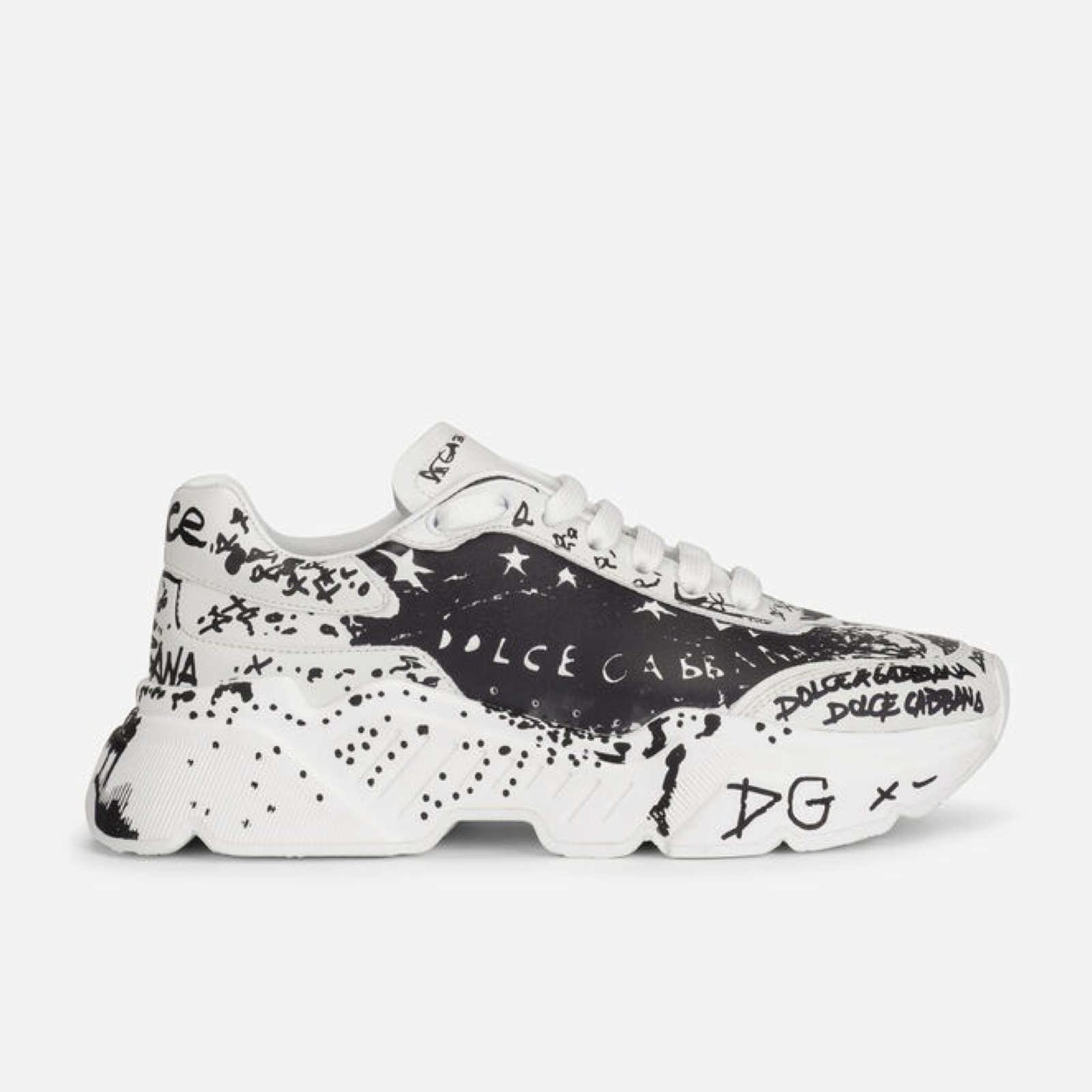 Dolce & Gabbana Daymaster Hand Painted Graffiti Sneakers CK1791 AO773 HWF57 Lateral View