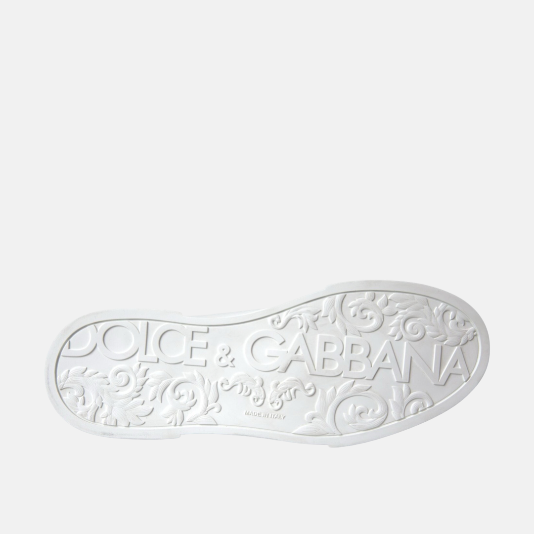 Мъжки бели кецове Dolce & Gabbana Portofino DG Logo Men Sneakers Insole View