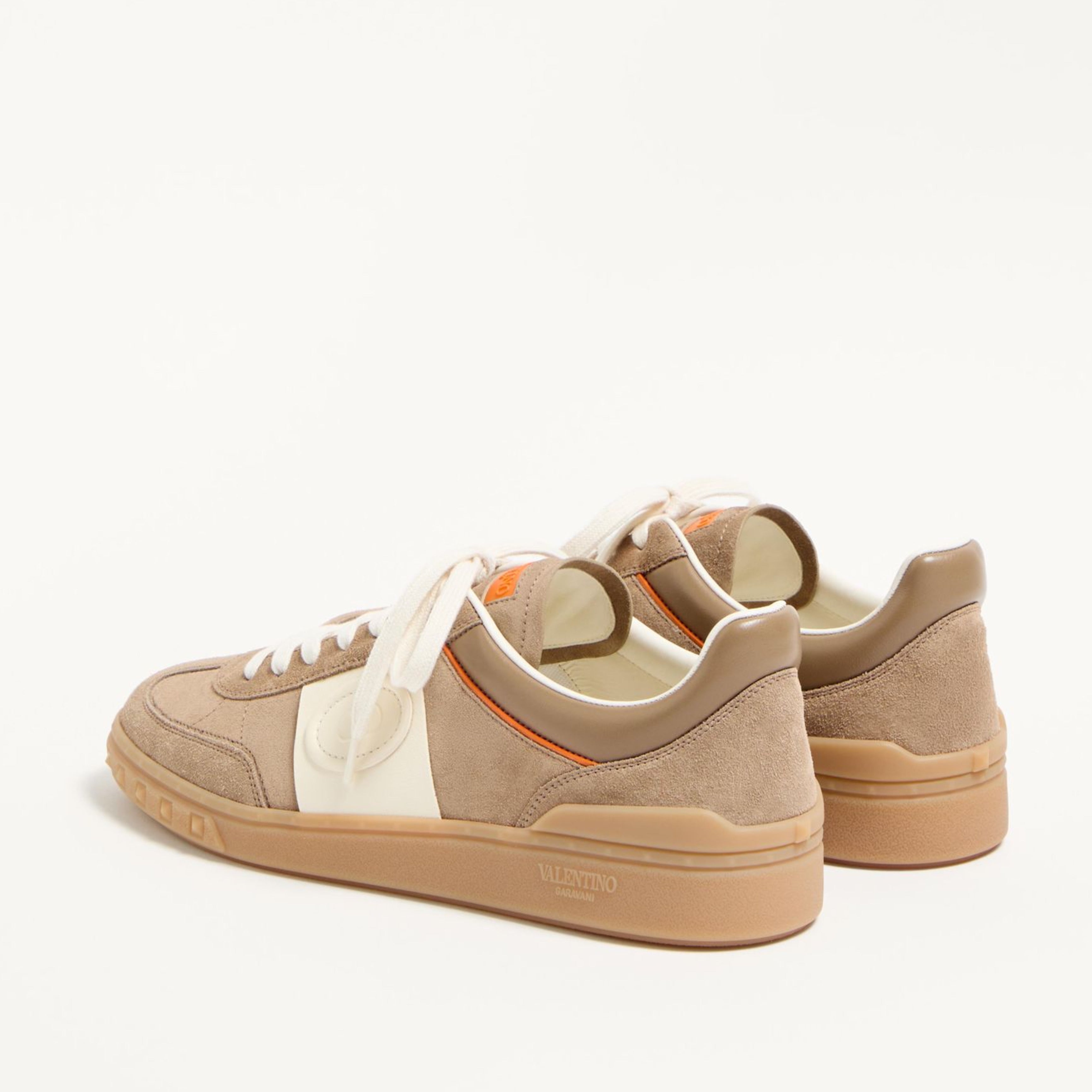 Мъжки кецове Men’s sneakers Valentino Garavani Upvillage 7Y2S0H77LAL BSB Khaki/Ivory heel view