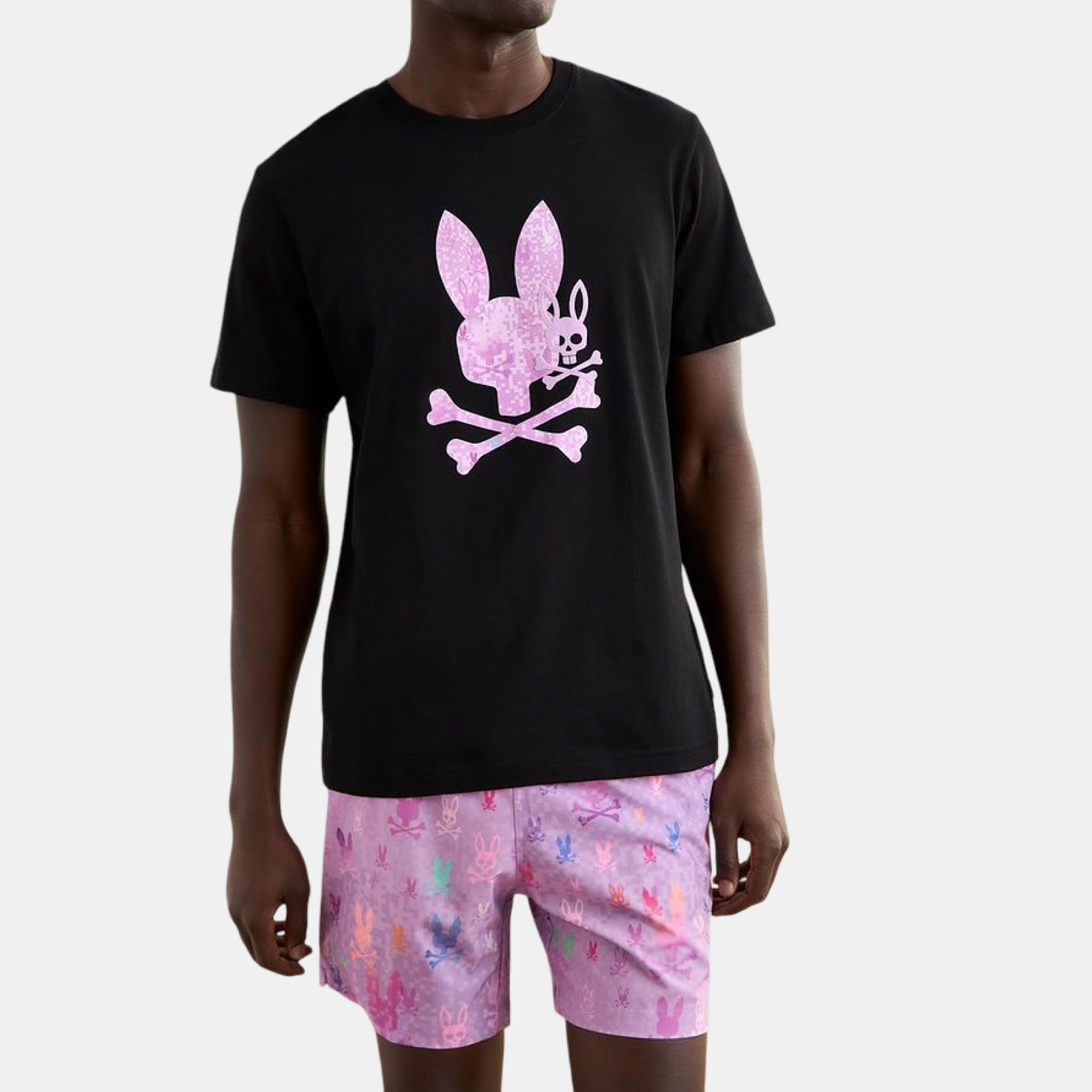 Мъжка тениска Psycho Bunny Men T-shirt MT0200249 001 Front View