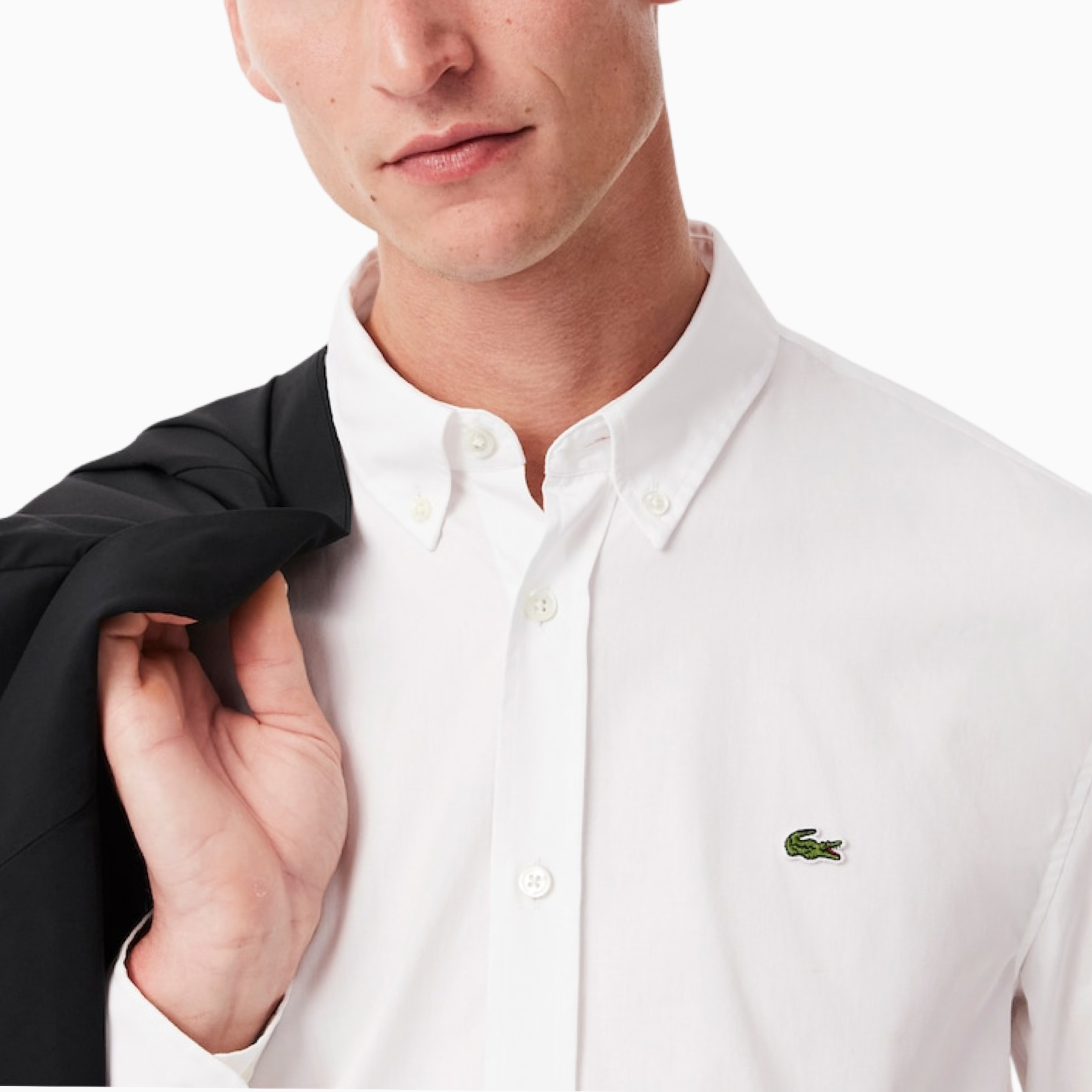 Мъжка бяла риза Lacoste CH2933-00 Close-Up