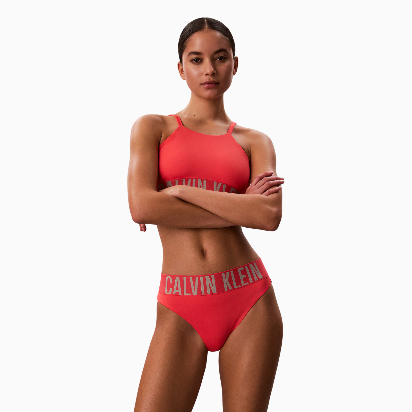 Дамски бански долно Calvin Klein Jeans Women Swimwear Bottoms LV00Q61190 XKP Front View