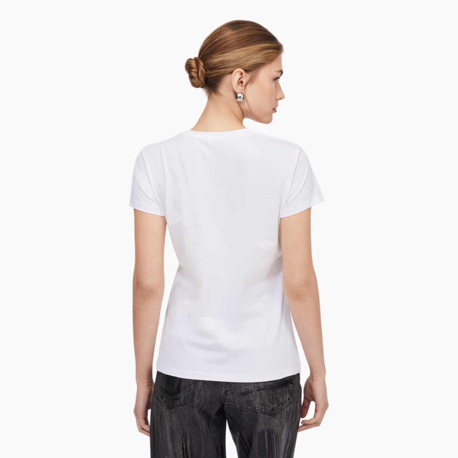 Дамска бяла тениска Liu Jo Women T-shirt UF5264 JS923 P9003 Back View