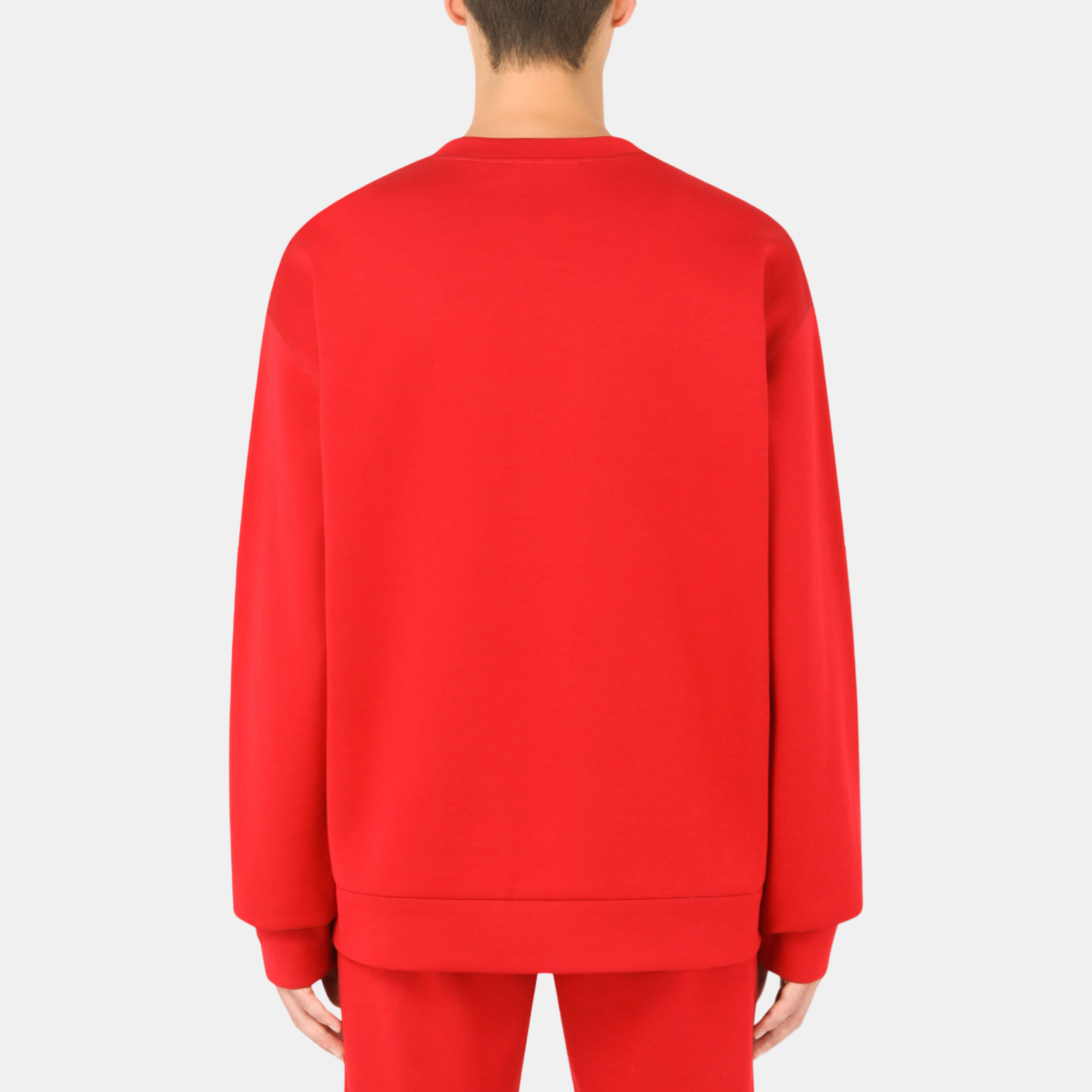 Dolce & Gabbana DG Logo Technical Cotton Men Sweatshirt Back View