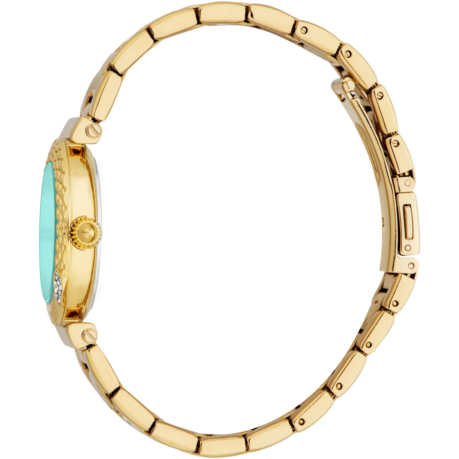 Комплект дамски часовник и гривна Women’s watch Just Cavalli SET Curiosa JC1L332M0065 Yellow Gold Turquoise