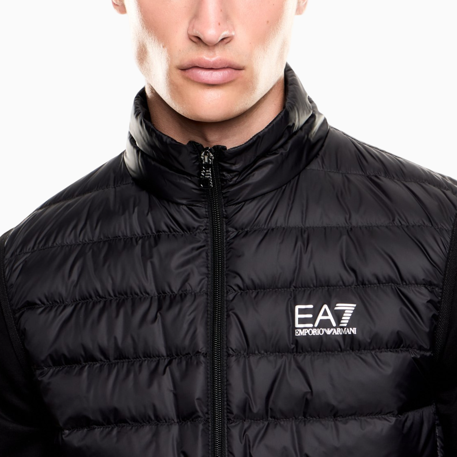 Мъжки черен елек EA7 Emporio Armani Men Gilet 8NPQ06 PNGPZ Close-Up