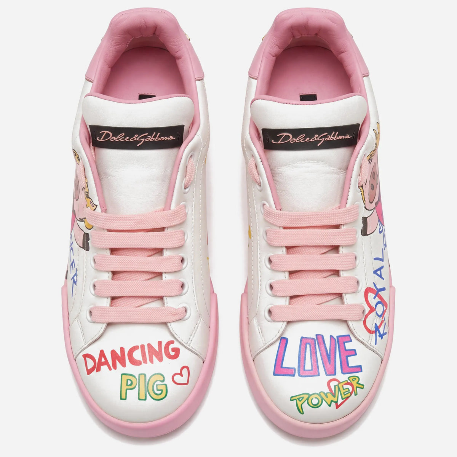 Dolce & Gabbana Portofino Royal Pig Sneakers Top View