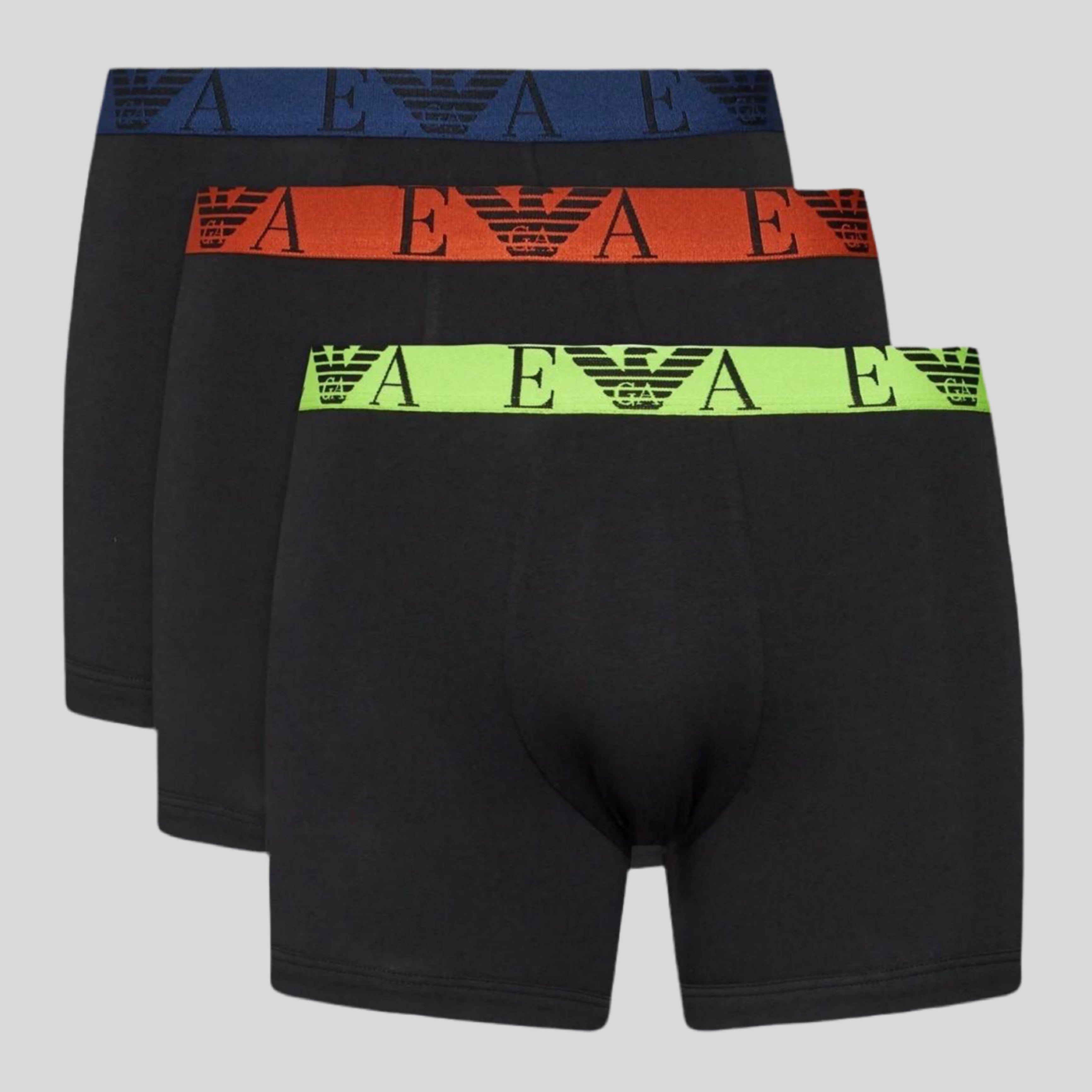Мъжки боксерки 3 броя в кутия Emporio Armani 111473 3F715 73320 в черно