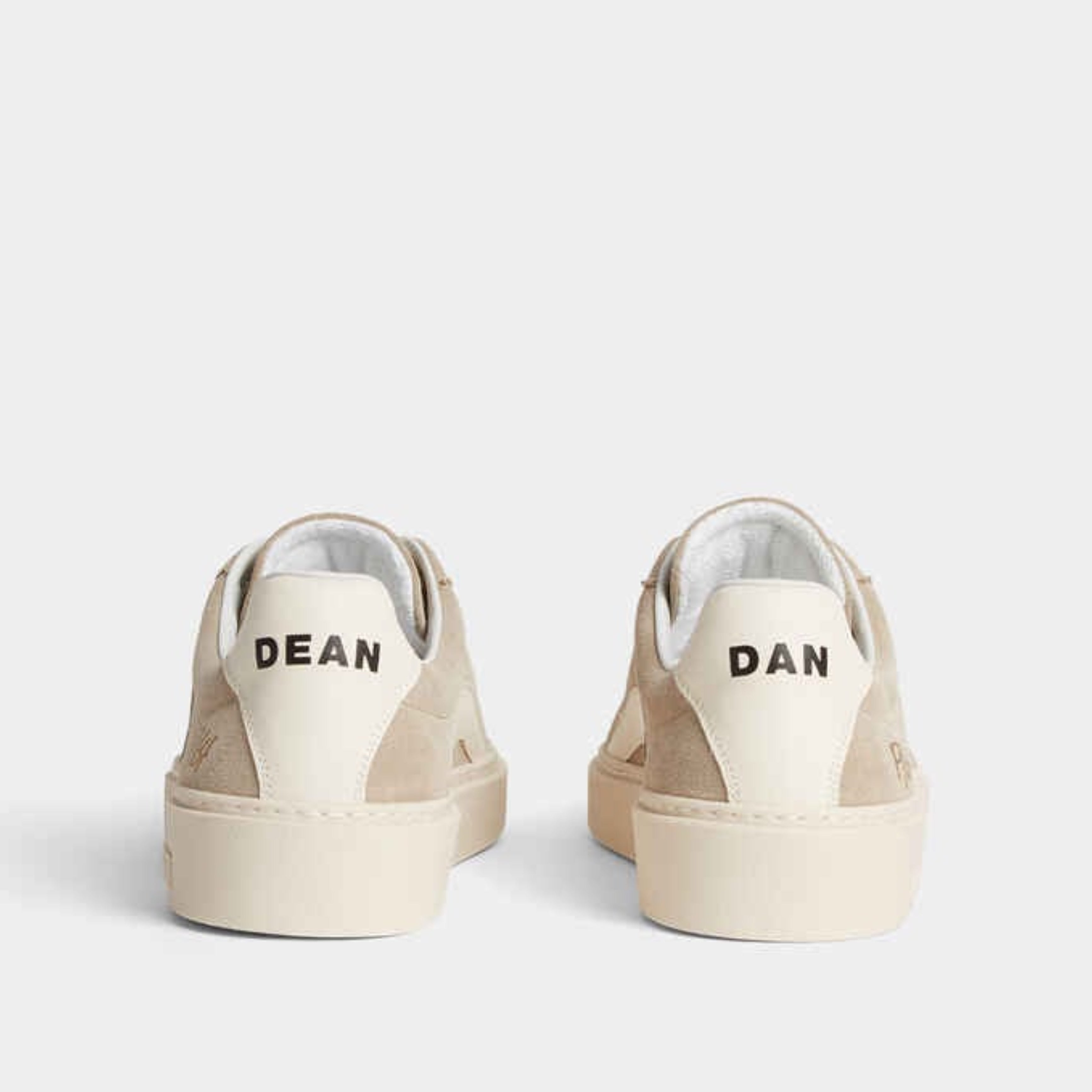 Мъжки кецове в бежово Men’s sneakers Dsquared2 SNM044114170001M4123 Grey/White heel view