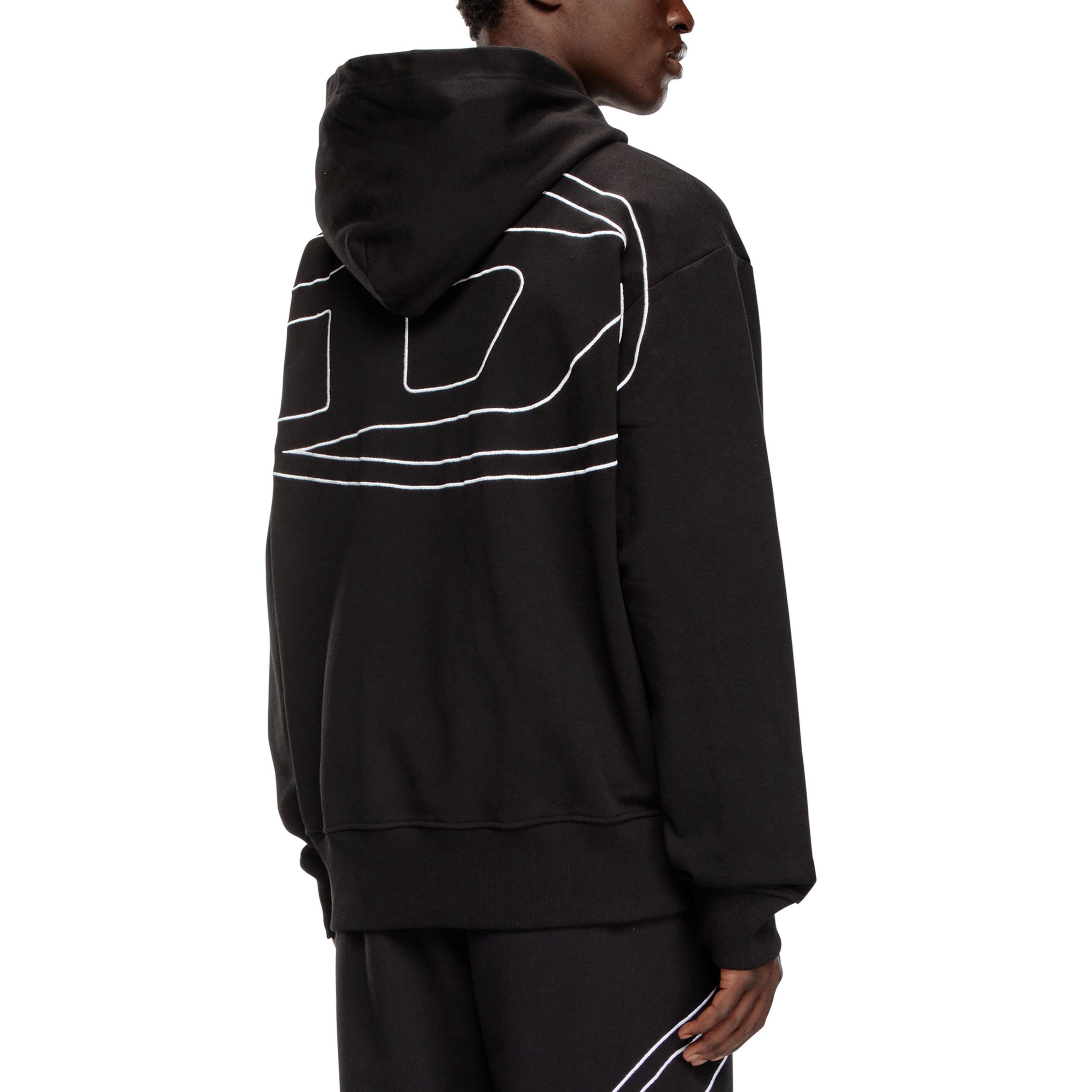 Мъжки суичър худи Men’s sweatshirt Diesel S-Macs-Hood-Megoval-D A113040GYCJ Black