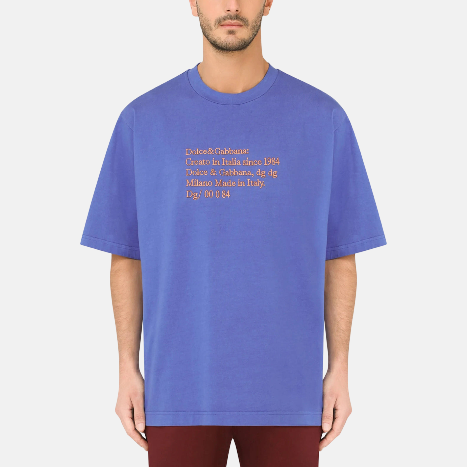 Мъжка синя тениска Dolce & Gabbana