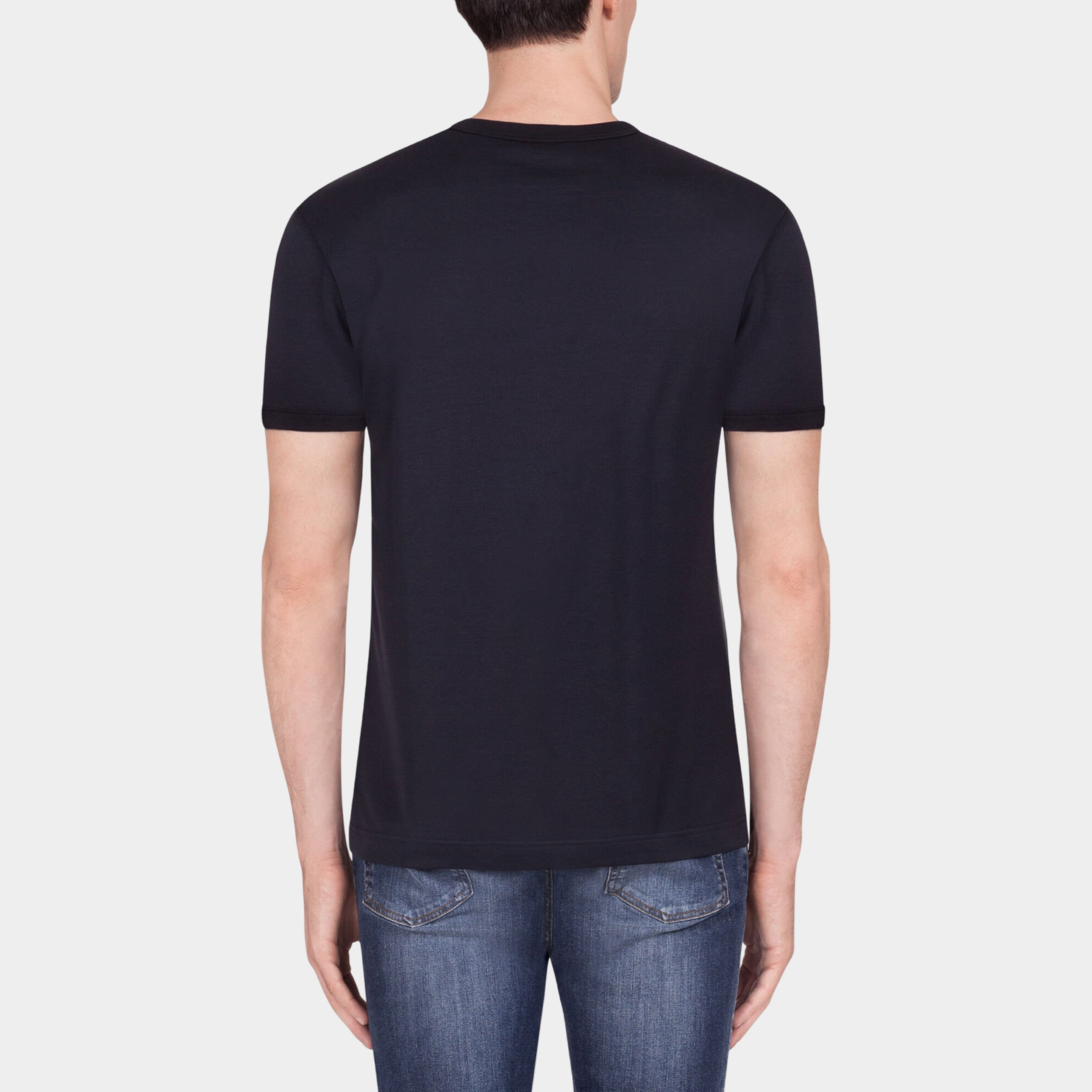 Dolce & Gabbana #DGFamily Patch Men T-shirt Back View